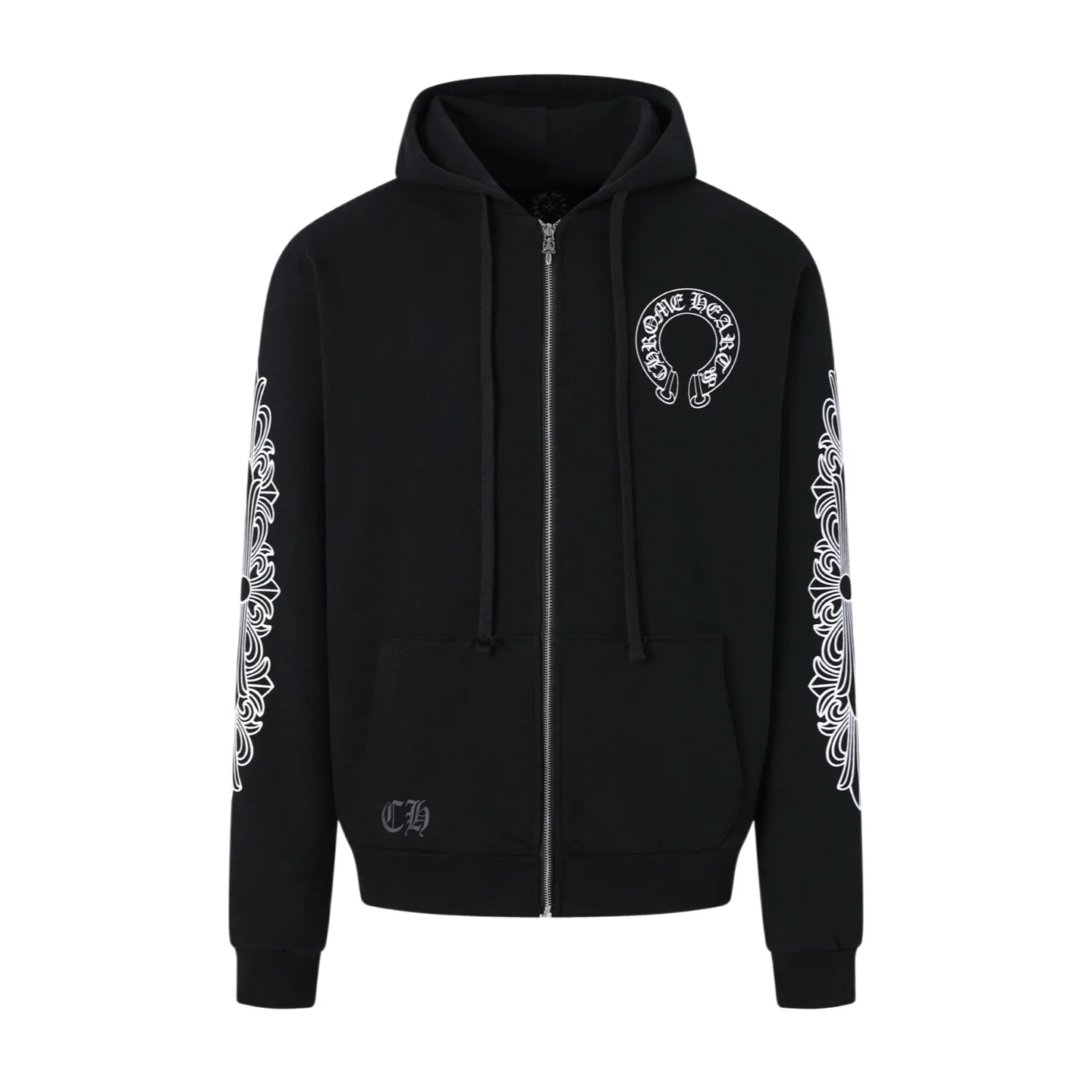 Logo-Print Fleece-Back Cotton Zip-Up Hoodie D31022455