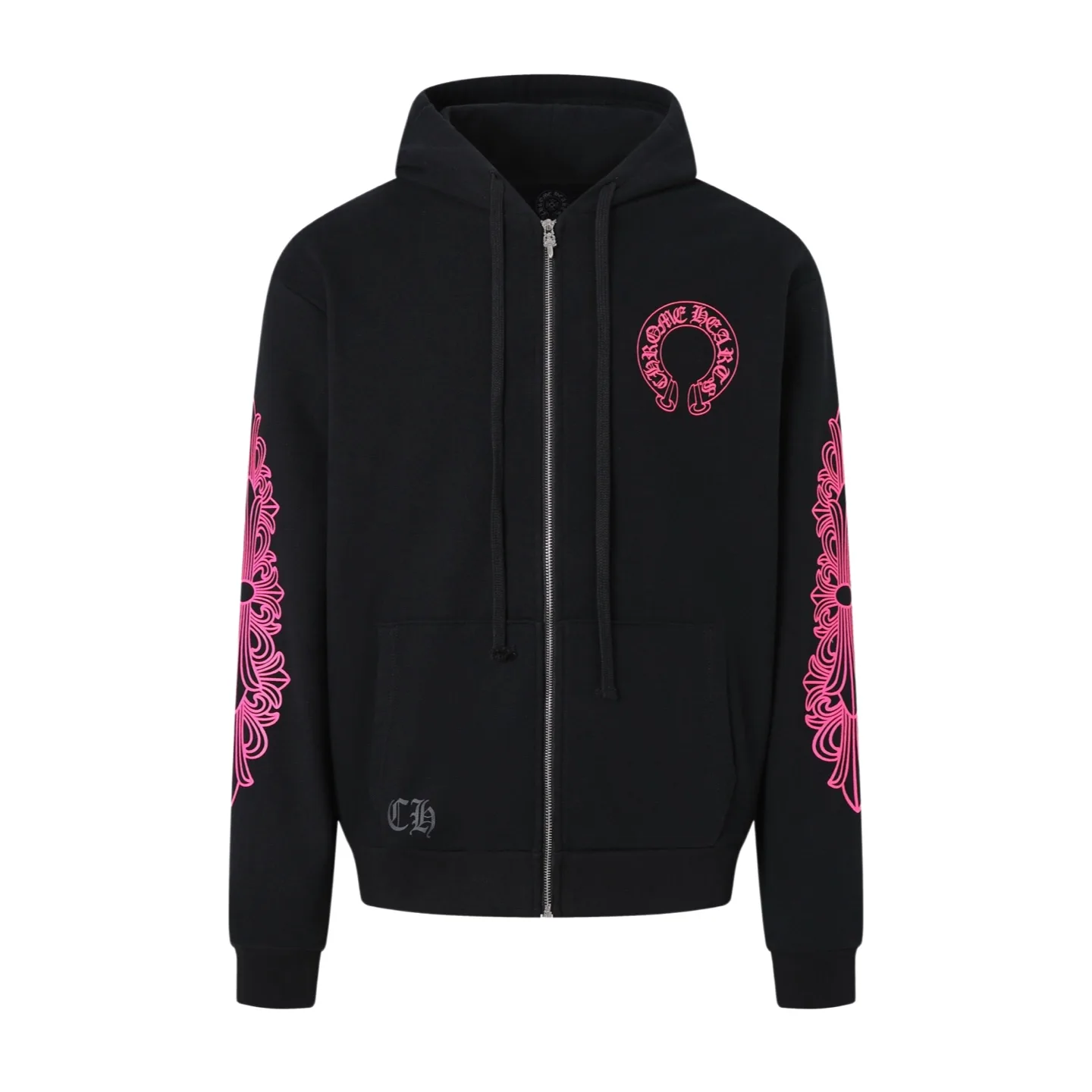 Horseshoe Logo Zip-Up Cotton Hoodie D31022454