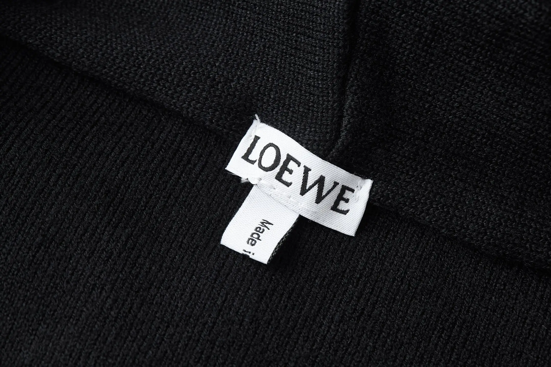 Anagram Leather Patch Merino Wool Zip-Up Hoodie D31022470 — view 4