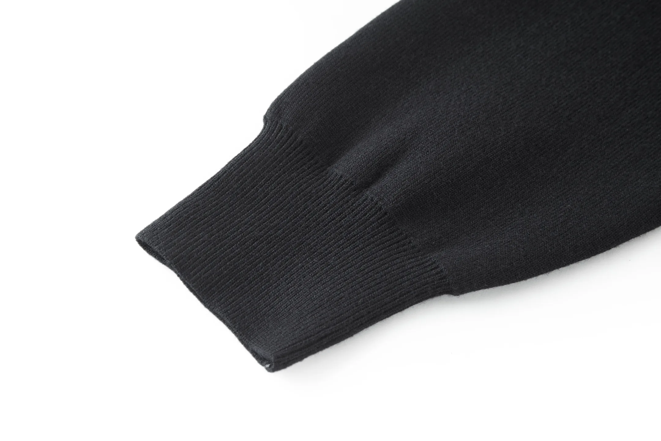 Anagram Leather Patch Merino Wool Zip-Up Hoodie D31022470 — view 7