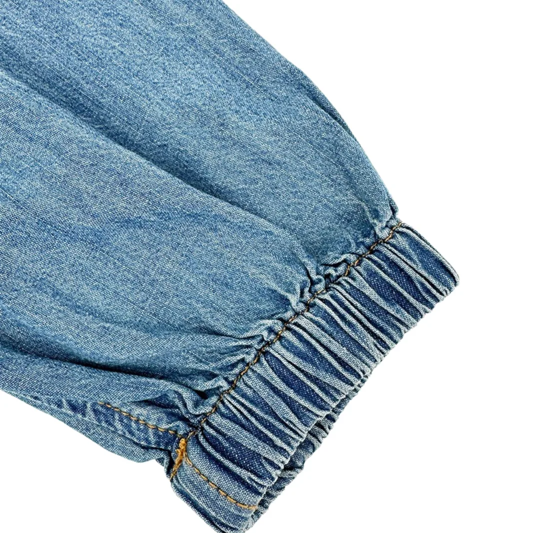 Logo-Embroidered Washed Denim Jacket D31022521 — view 6