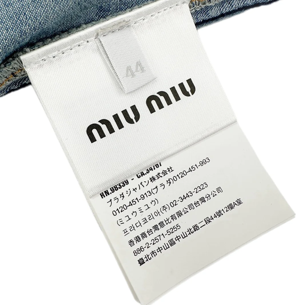 Logo-Embroidered Washed Denim Jacket D31022521 — view 11