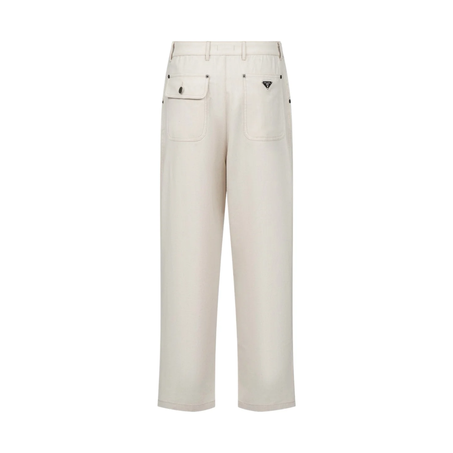Straight-Leg Cotton and Linen-Blend Trousers D31022502 — view 2