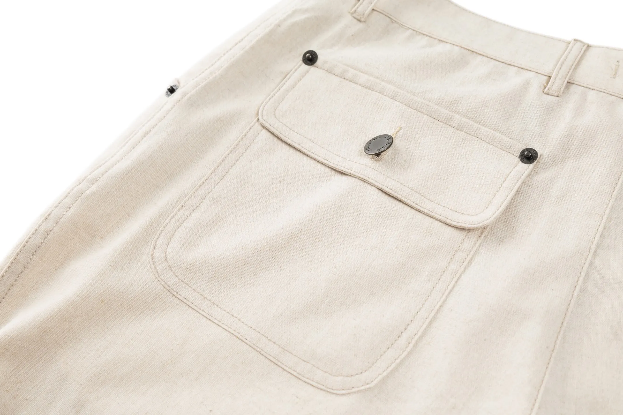 Straight-Leg Cotton and Linen-Blend Trousers D31022502 — view 6