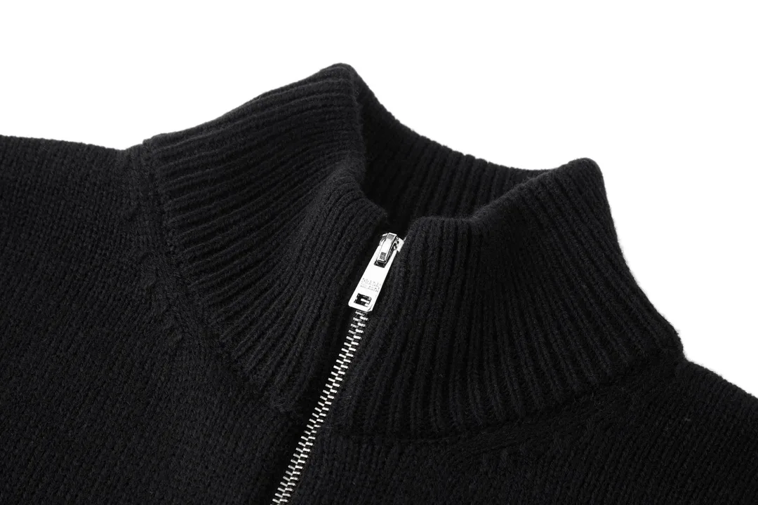 Logo-Embroidered Wool-Blend Zip-Up Cardigan D31022480 — view 3