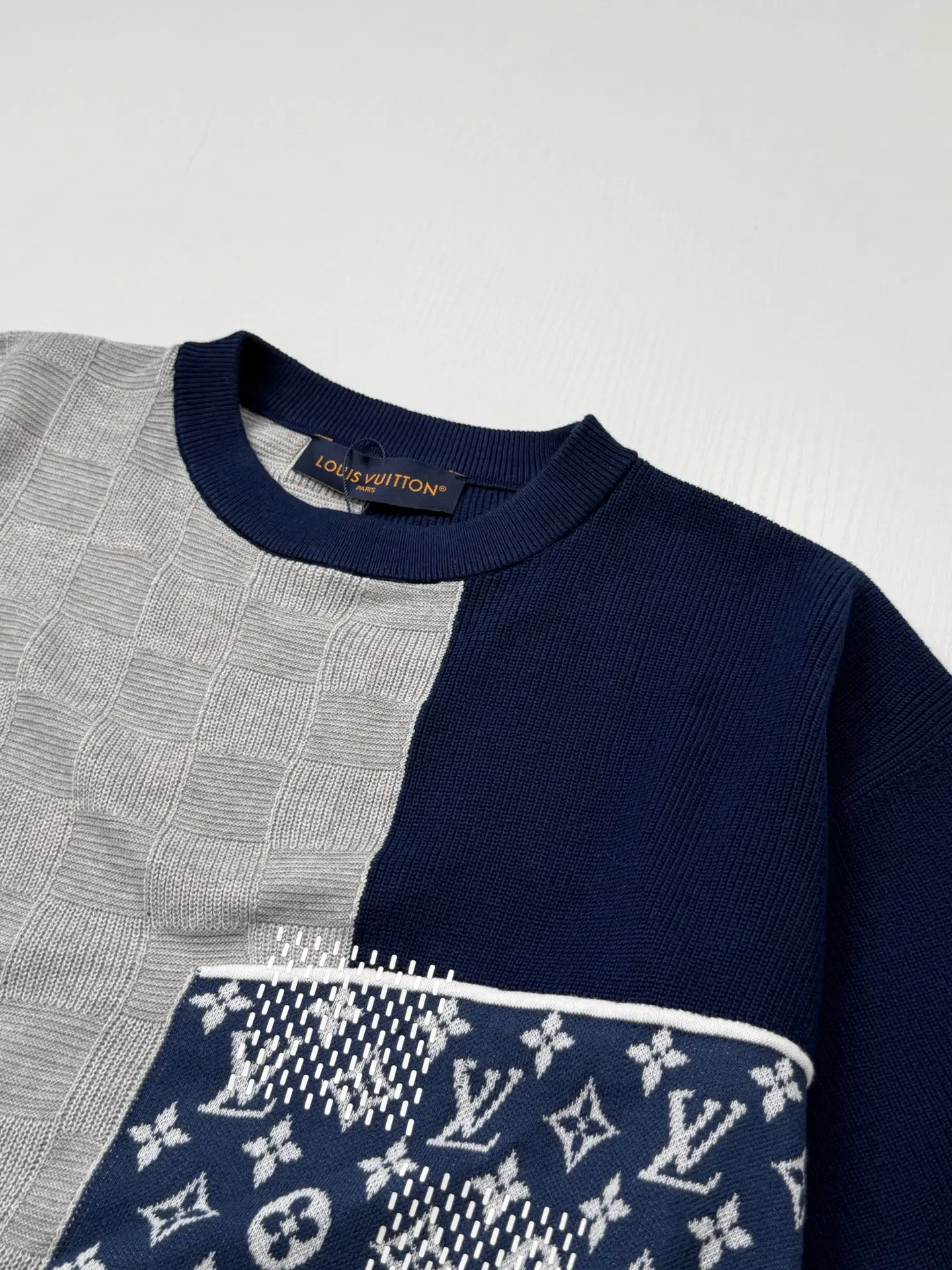 Monogram Patchwork Jacquard Knit T-Shirt D31518720 — view 4