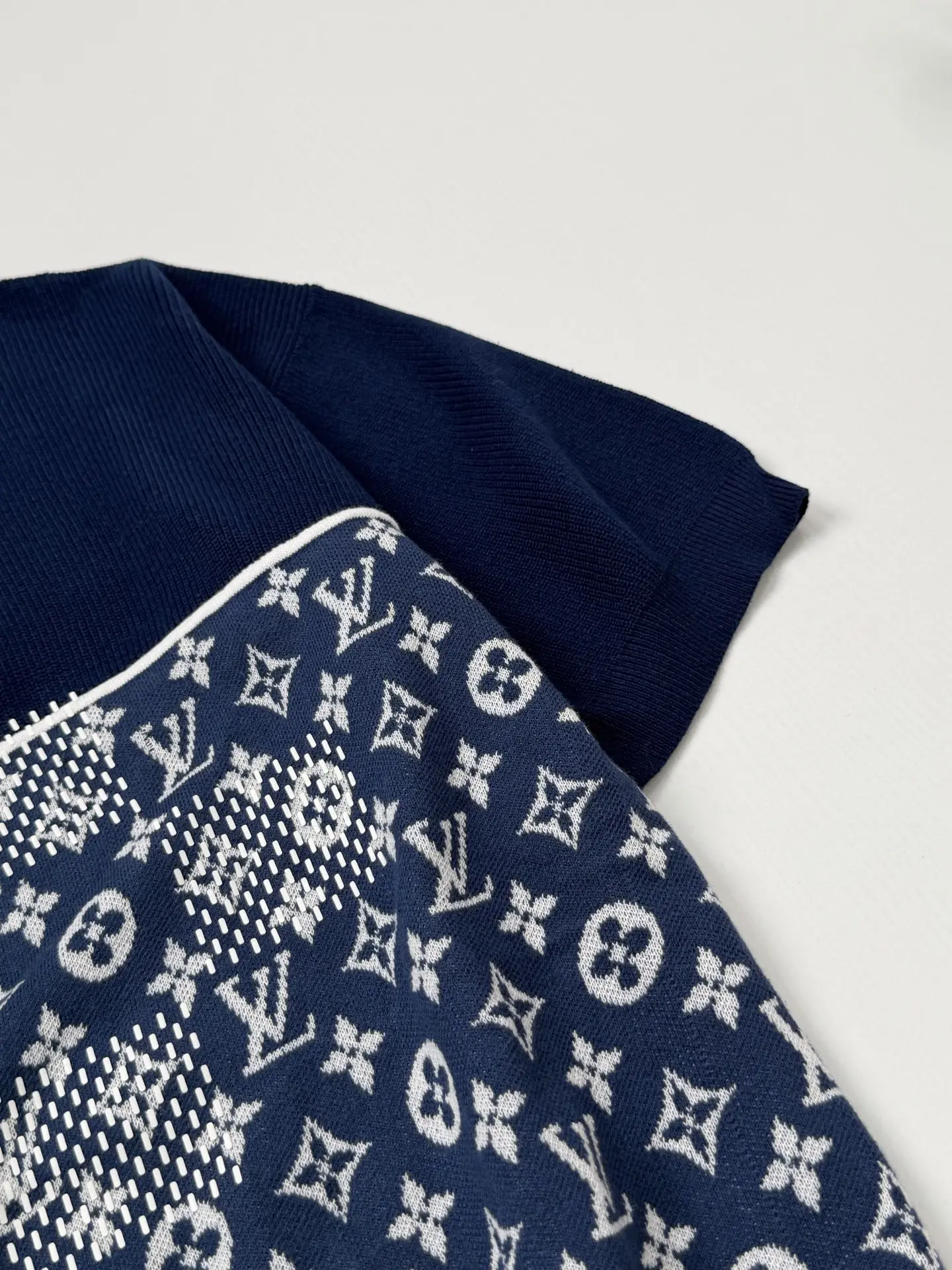 Monogram Patchwork Jacquard Knit T-Shirt D31518720 — view 5