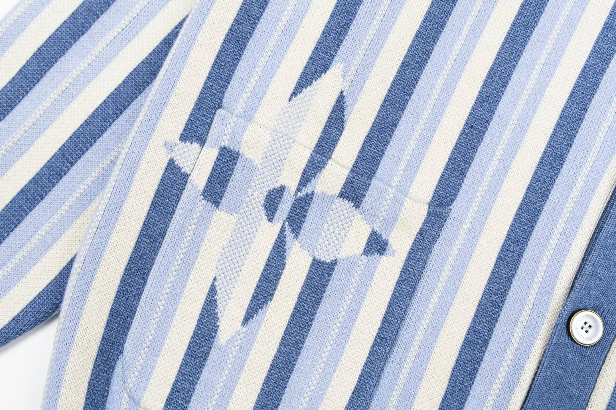 Striped Jacquard Wool-Blend Cardigan D31514194 — view 6