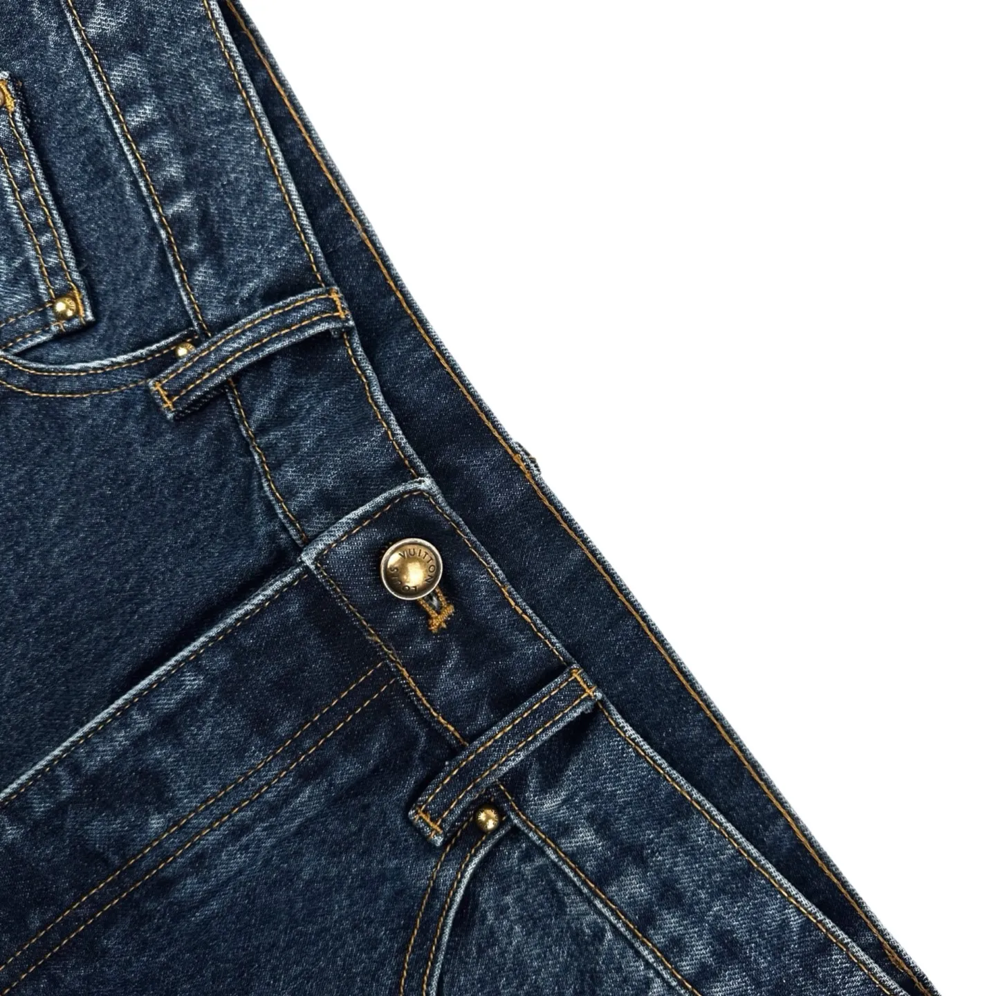 Monogram Turn-Up Cuff Straight-Leg Jeans D31522327 — view 3