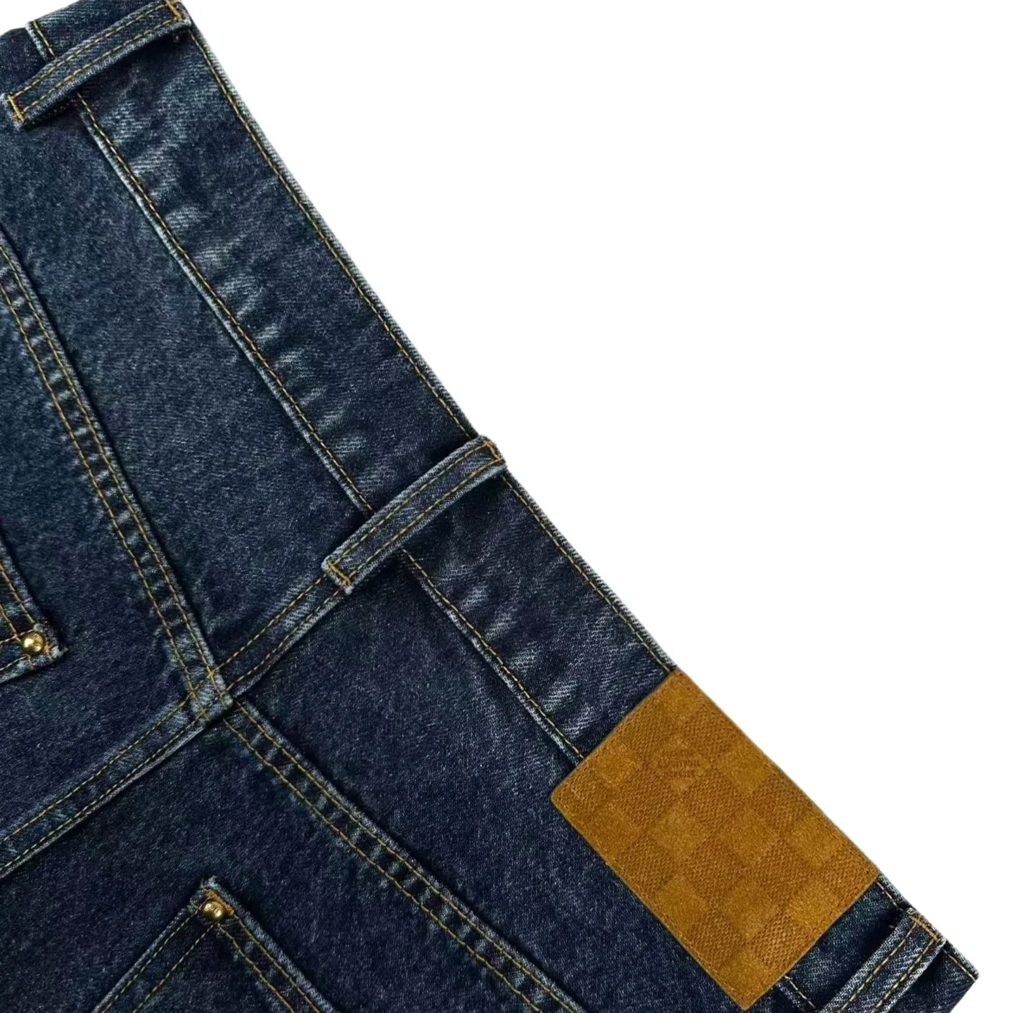 Monogram Turn-Up Cuff Straight-Leg Jeans D31522327 — view 4