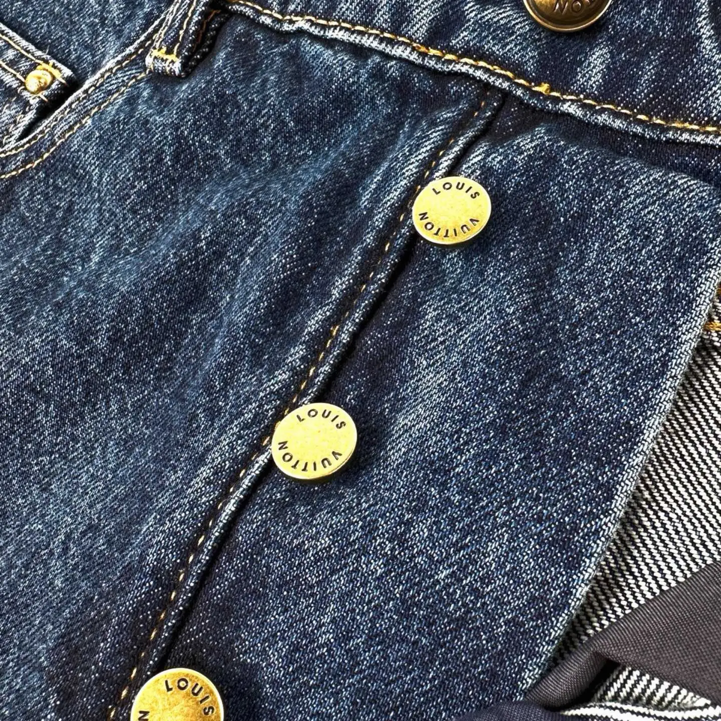 Monogram Turn-Up Cuff Straight-Leg Jeans D31522327 — view 8