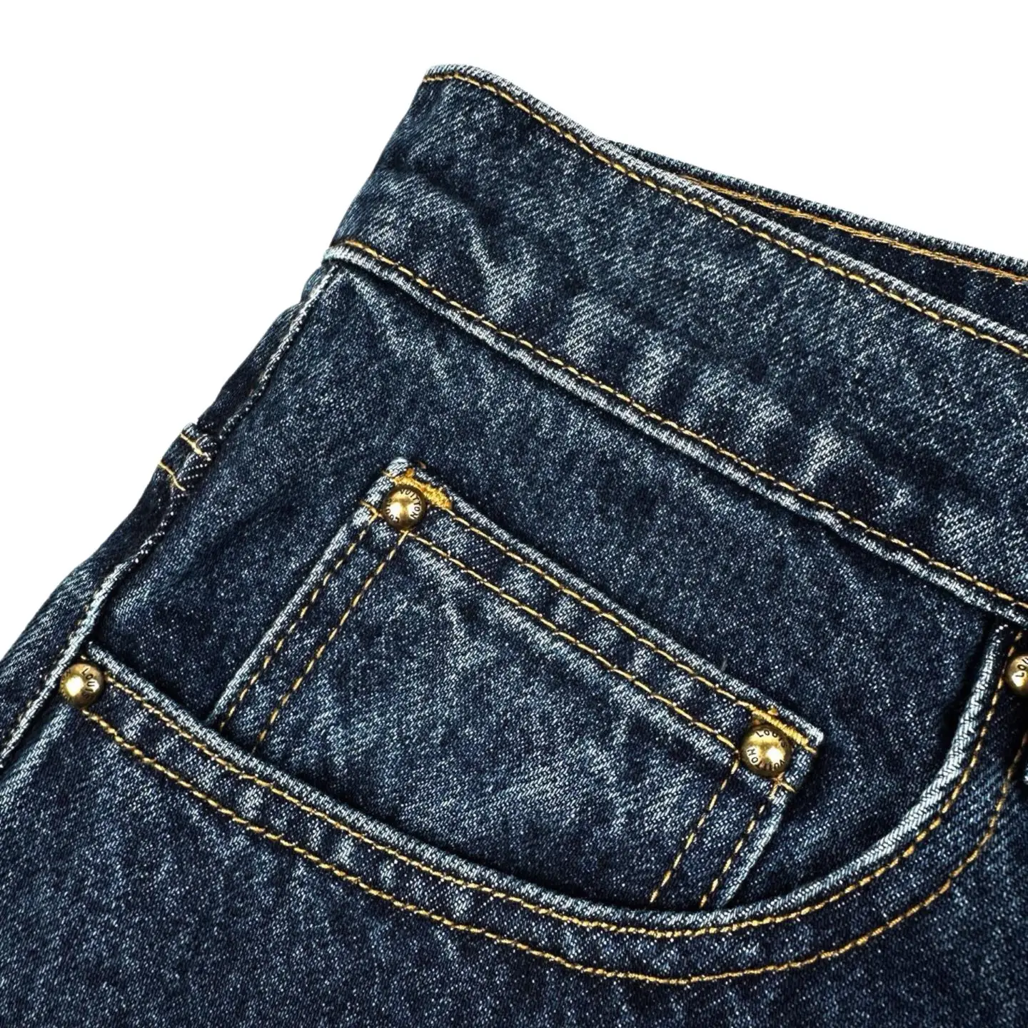 Monogram Turn-Up Cuff Straight-Leg Jeans D31522327 — view 10