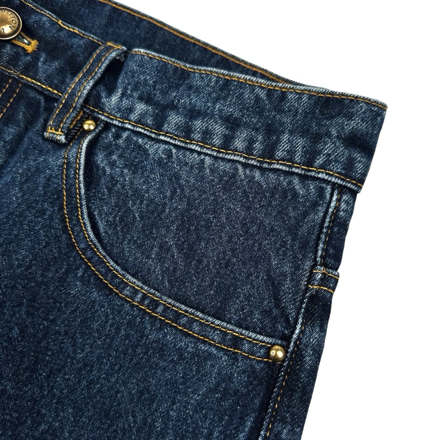 Monogram Turn-Up Cuff Straight-Leg Jeans D31522327 — view 11