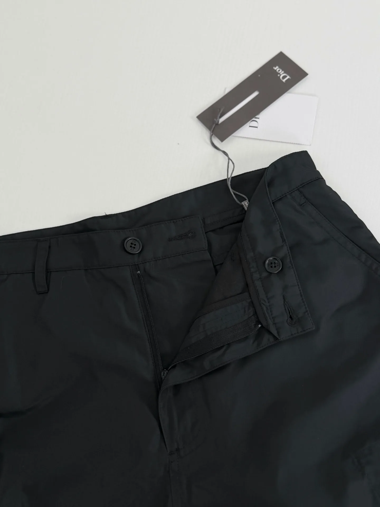 Nylon Utility Cargo Shorts with D-Ring Straps D31518731 — view 9