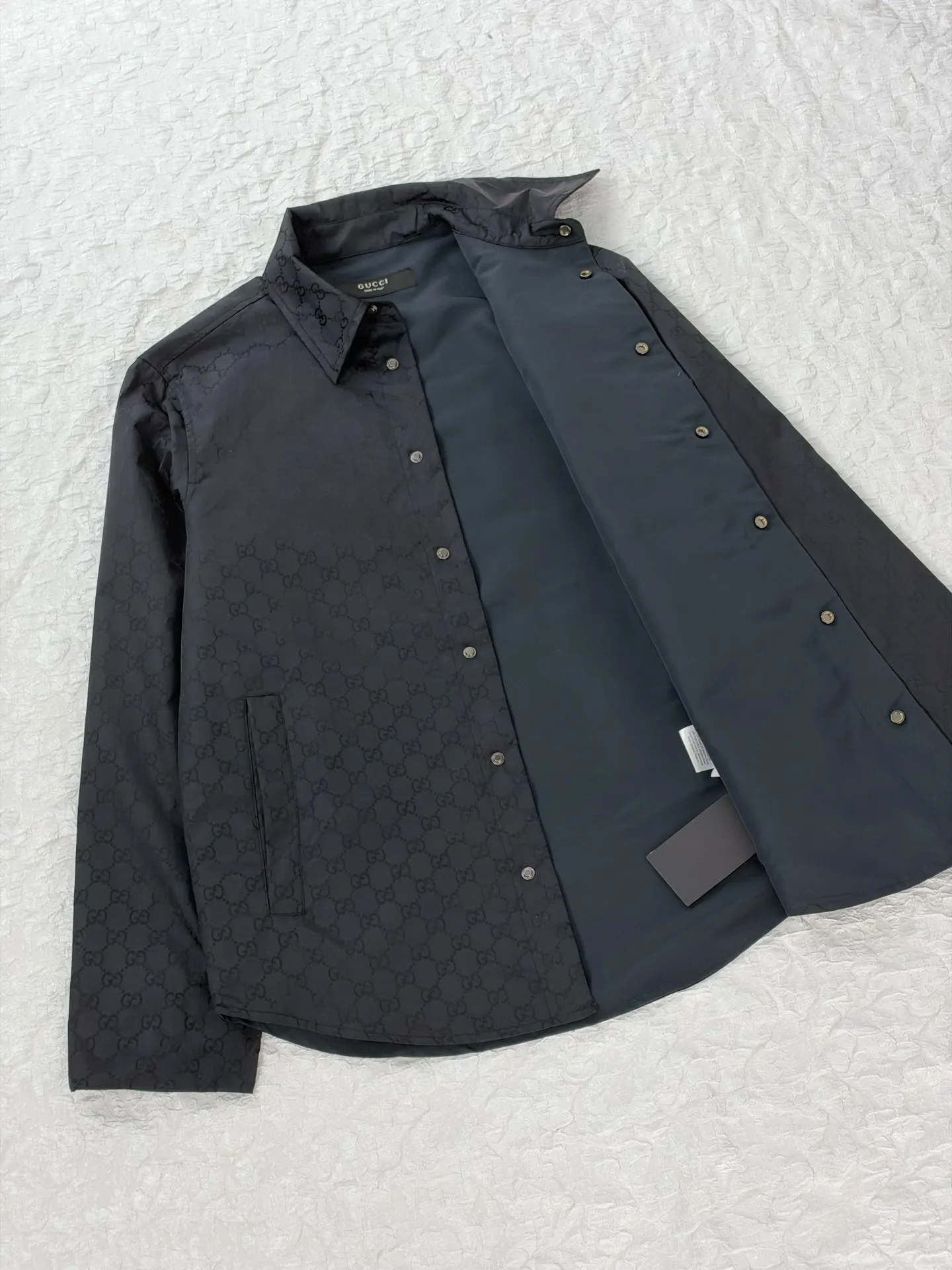 GG Jacquard Nylon Blend Overshirt D31520473 — view 4