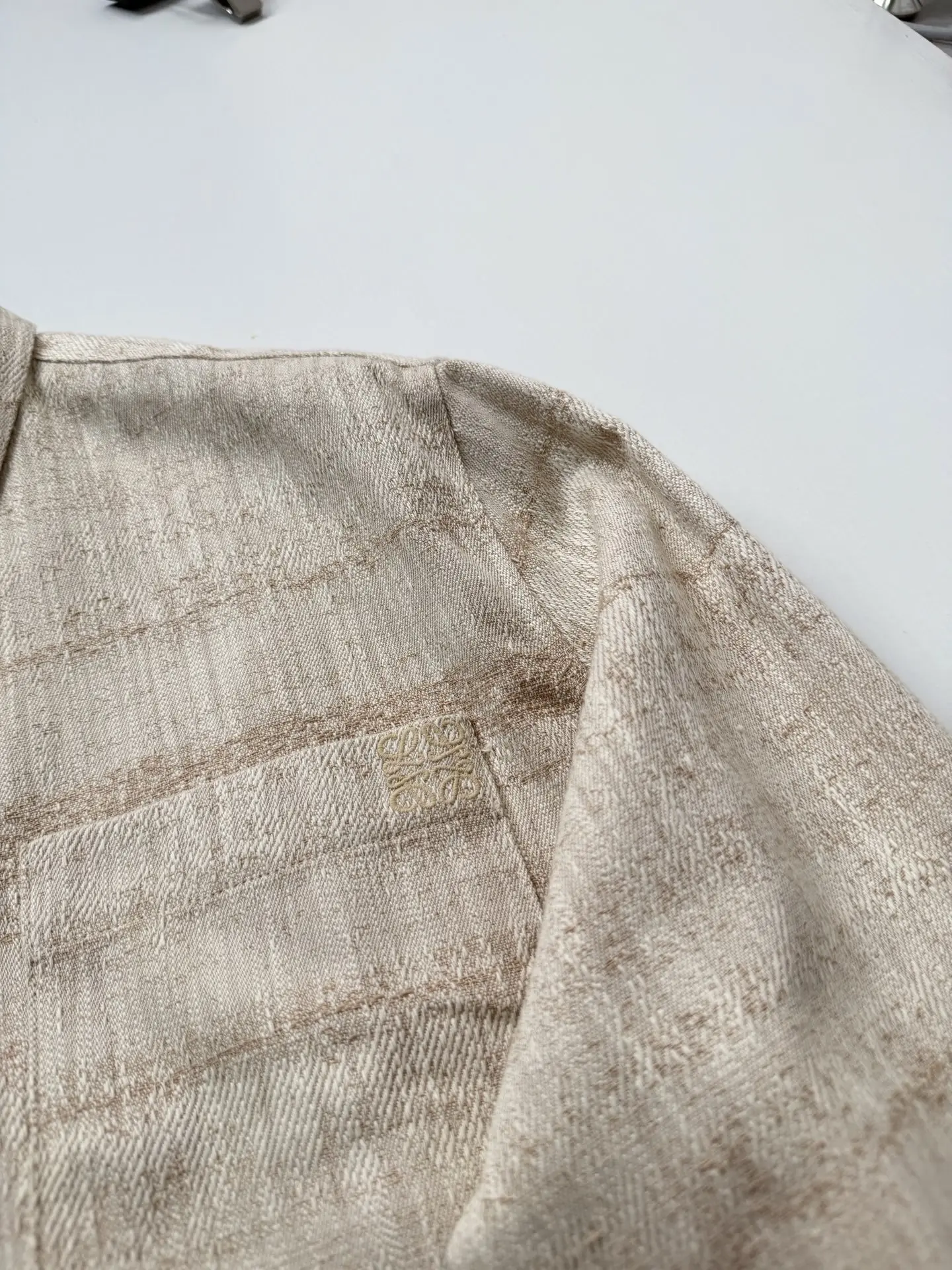 Gradient Striped Textured Blend Shirt D31518660 — view 5