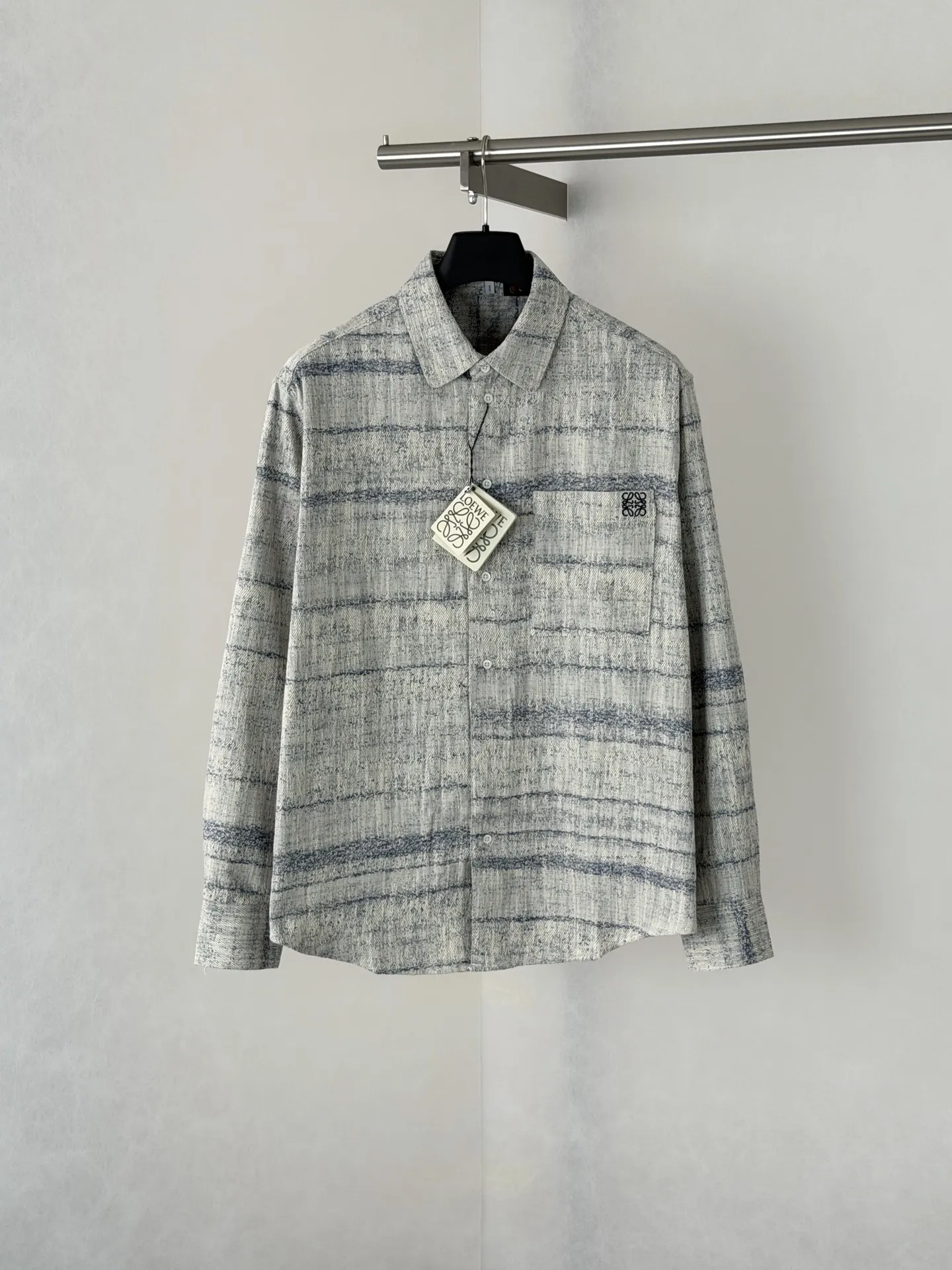 Gradient Striped Blend Long-Sleeve Shirt D31518663