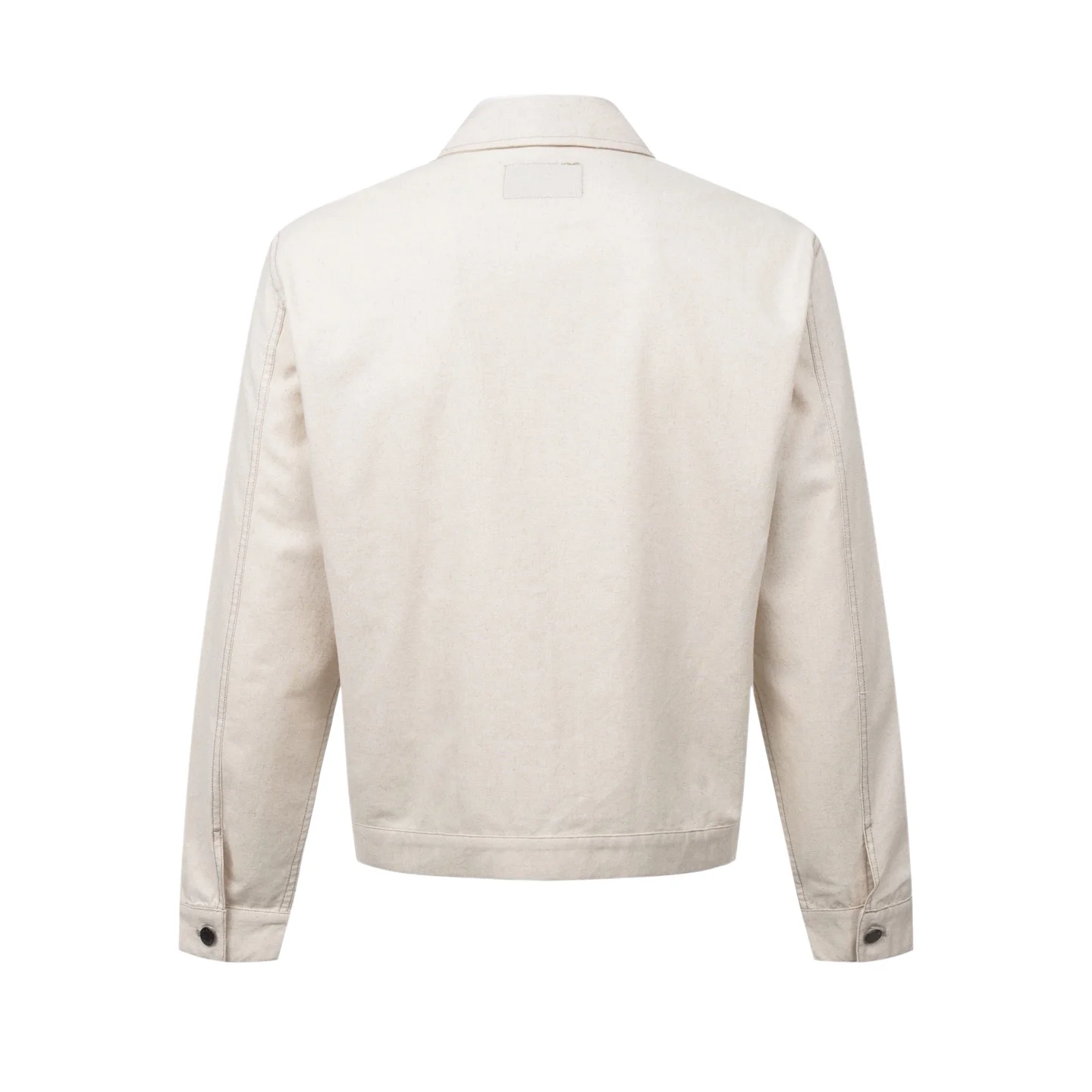 Logo-Appliquéd Chambray Cotton-Linen Jacket D31522501 — view 2