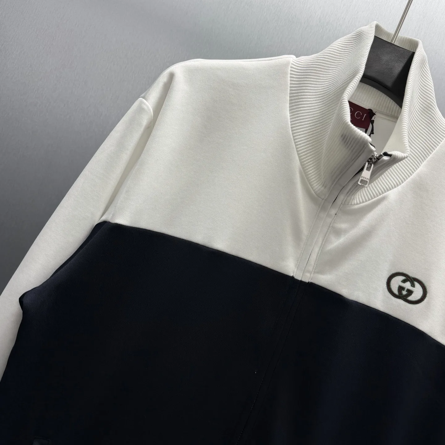 Interlocking G Bicolor Jersey Track Jacket D31514586 — view 2