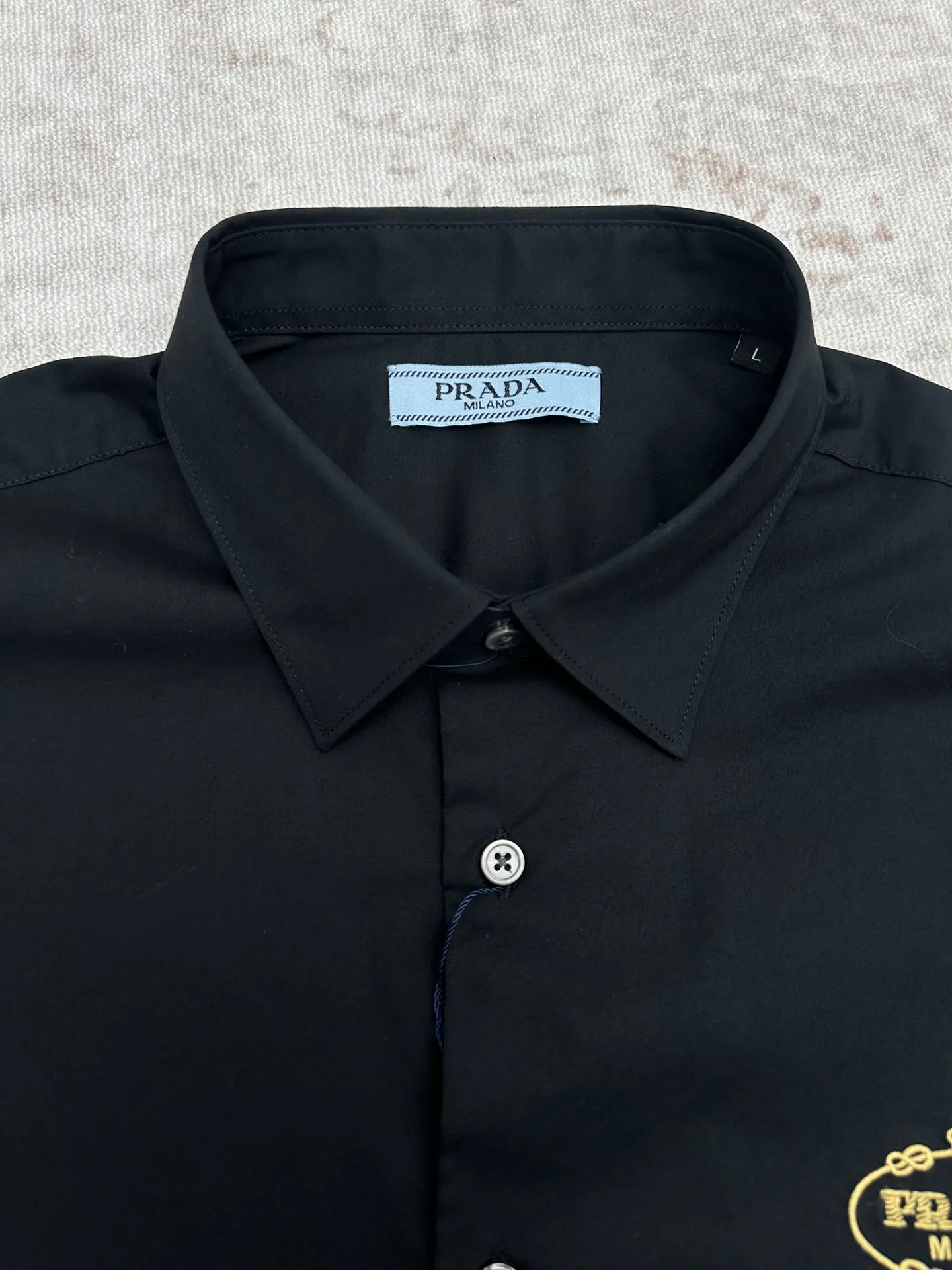 Logo-Embroidered Cotton-Poplin Shirt D32014375 — view 3