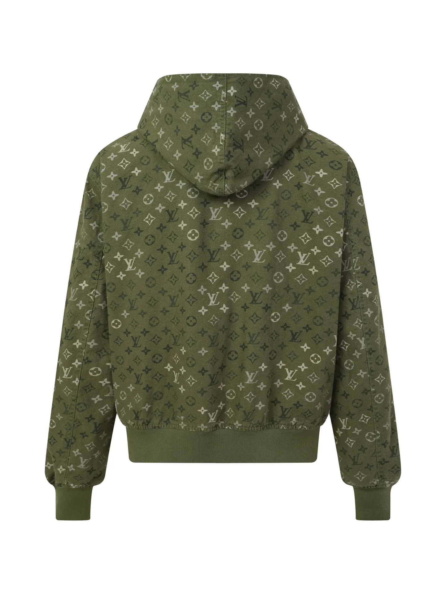 Monogram Camouflage Hooded Zip-Up Jacket D32024914 — view 2