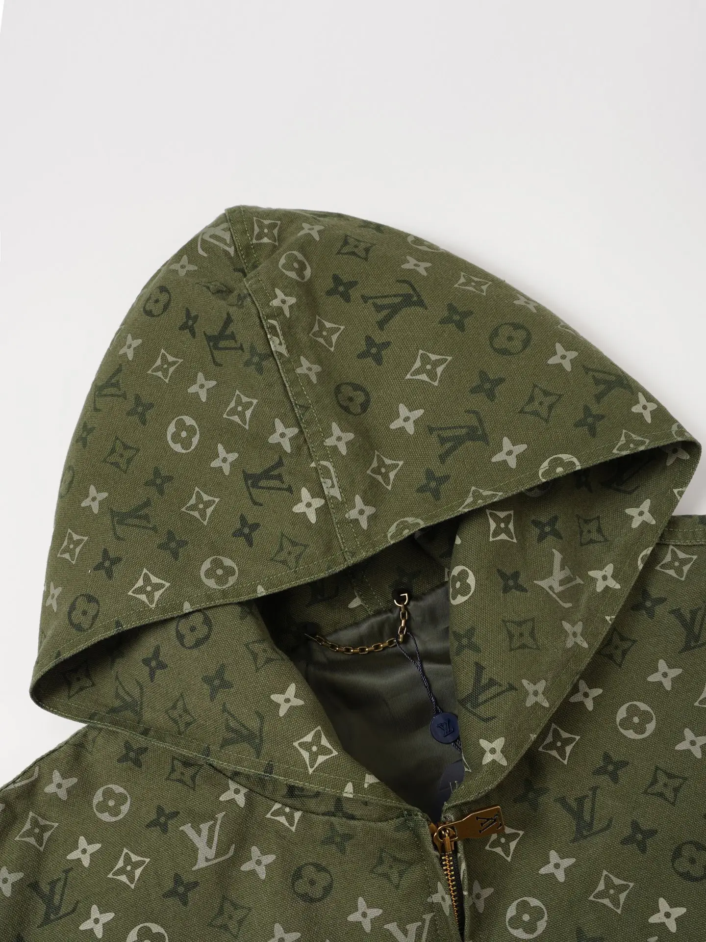 Monogram Camouflage Hooded Zip-Up Jacket D32024914 — view 3