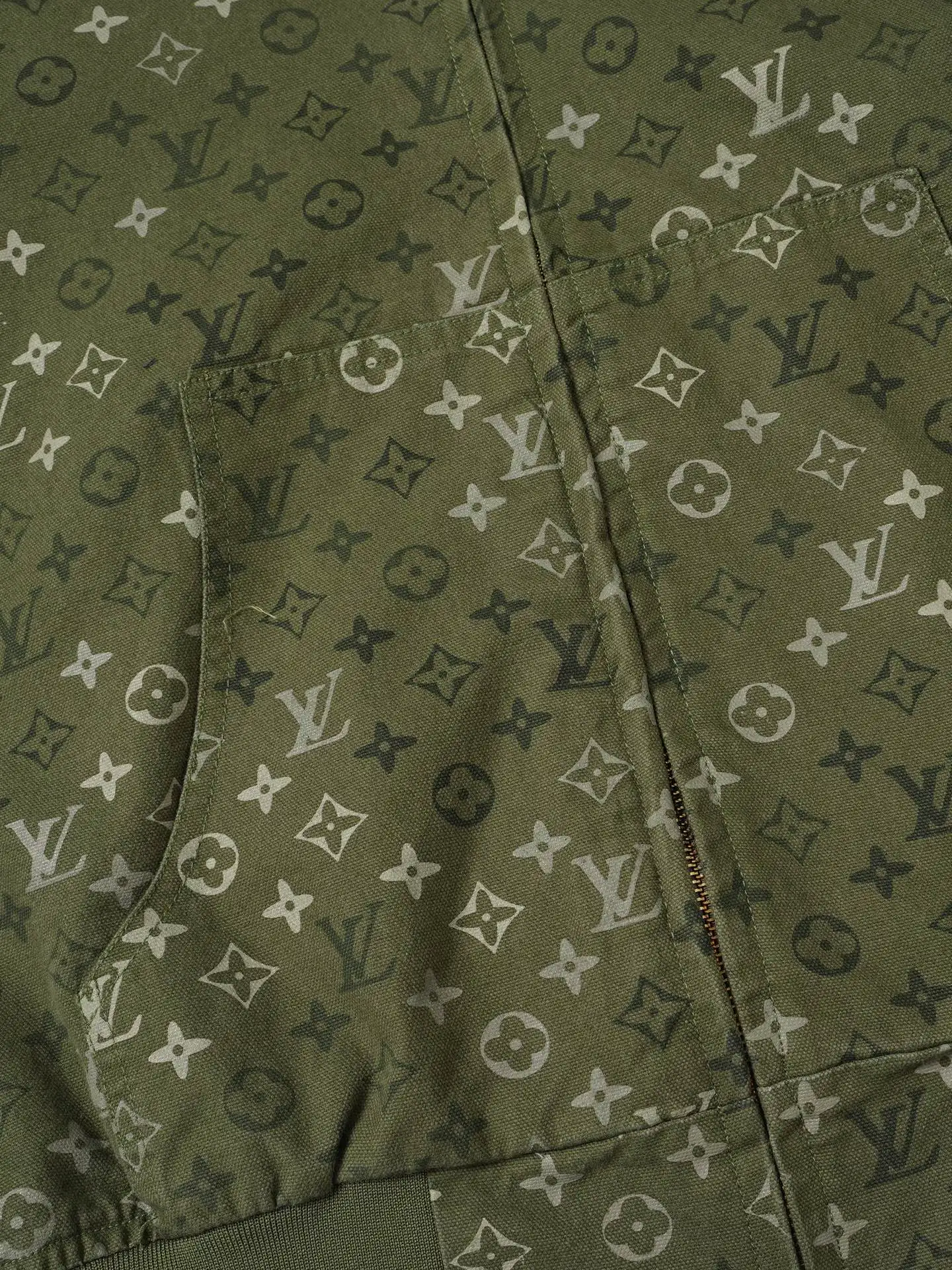 Monogram Camouflage Hooded Zip-Up Jacket D32024914 — view 5