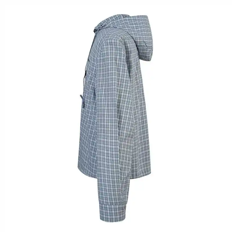 Checked Hooded Windbreaker Jacket D32019176 — view 2