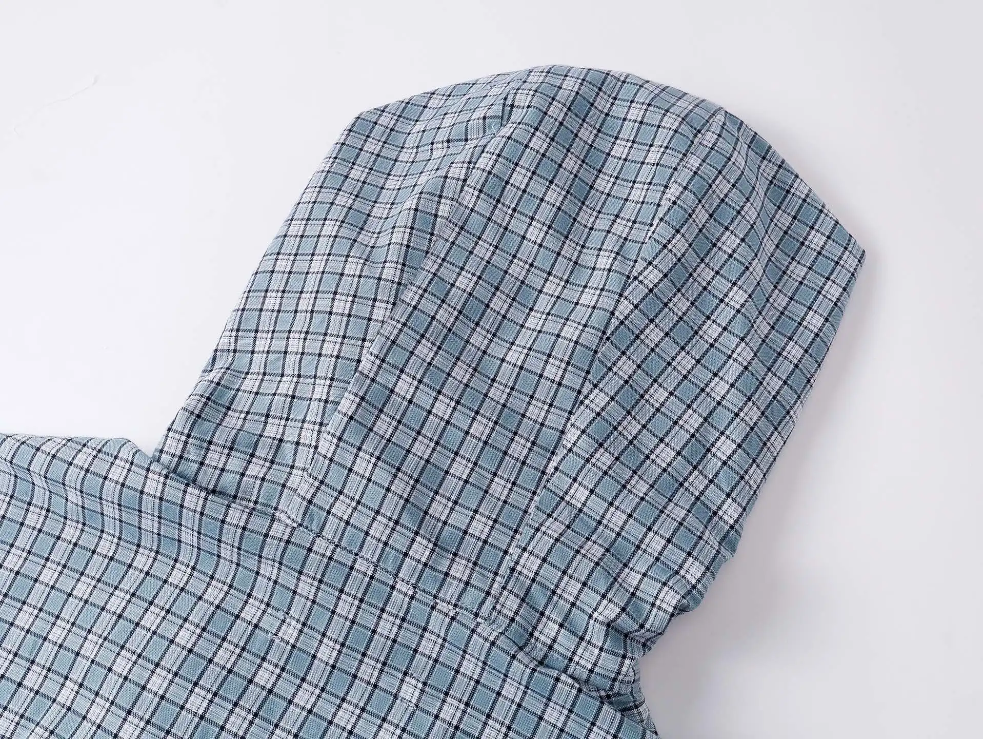 Checked Hooded Windbreaker Jacket D32019176 — view 5