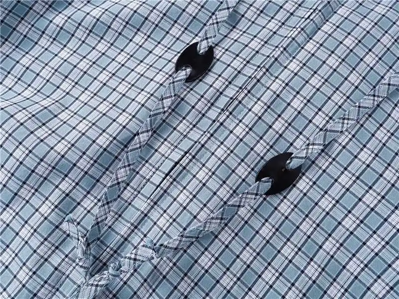 Checked Hooded Windbreaker Jacket D32019176 — view 6