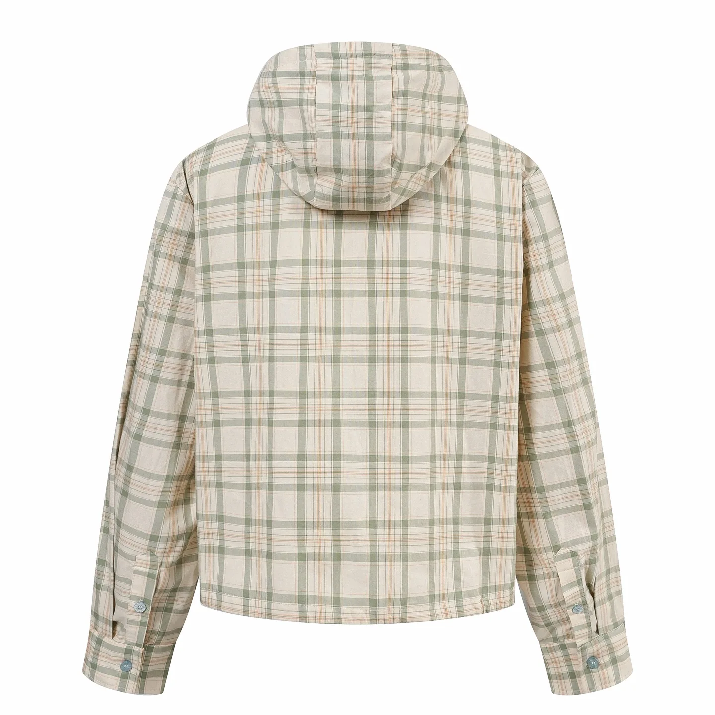 Plaid Hooded Zip-Up Jacket D32019177 — view 3