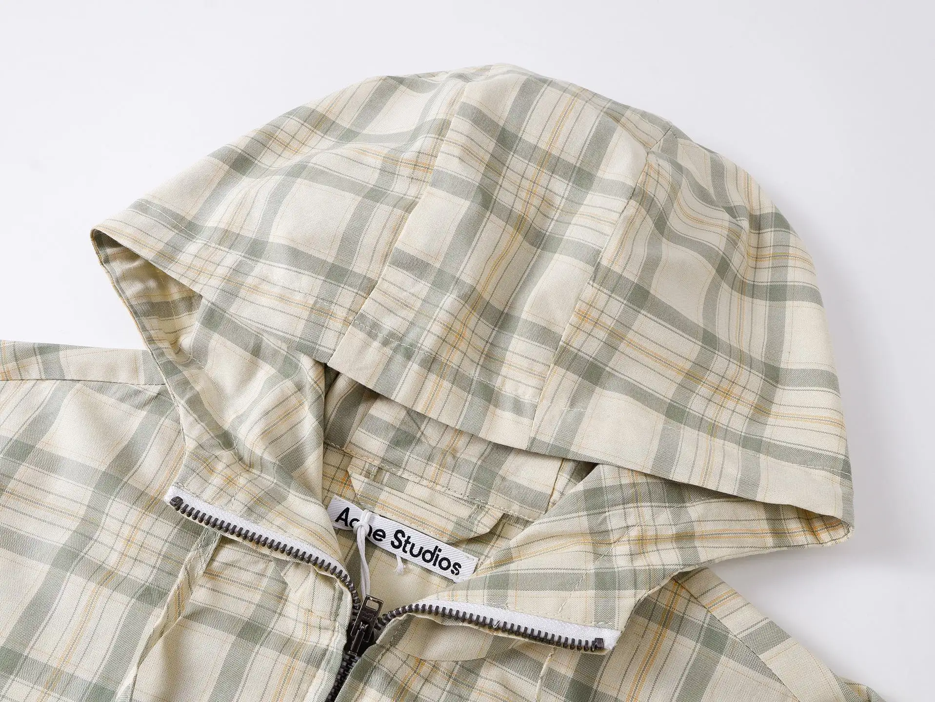 Plaid Hooded Zip-Up Jacket D32019177 — view 4