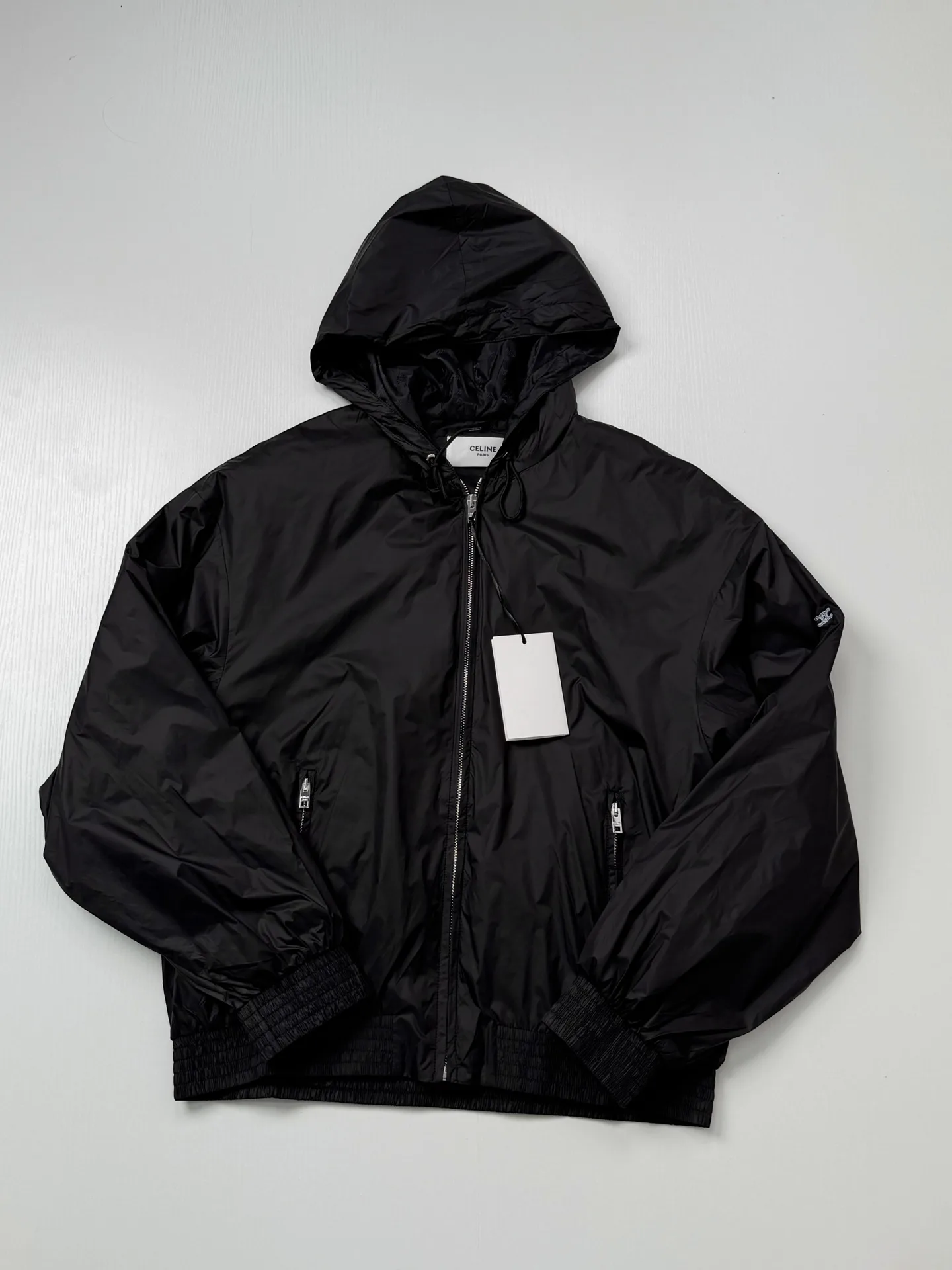 Triomphe Embroidered Hooded Windbreaker D32018685 — view 4