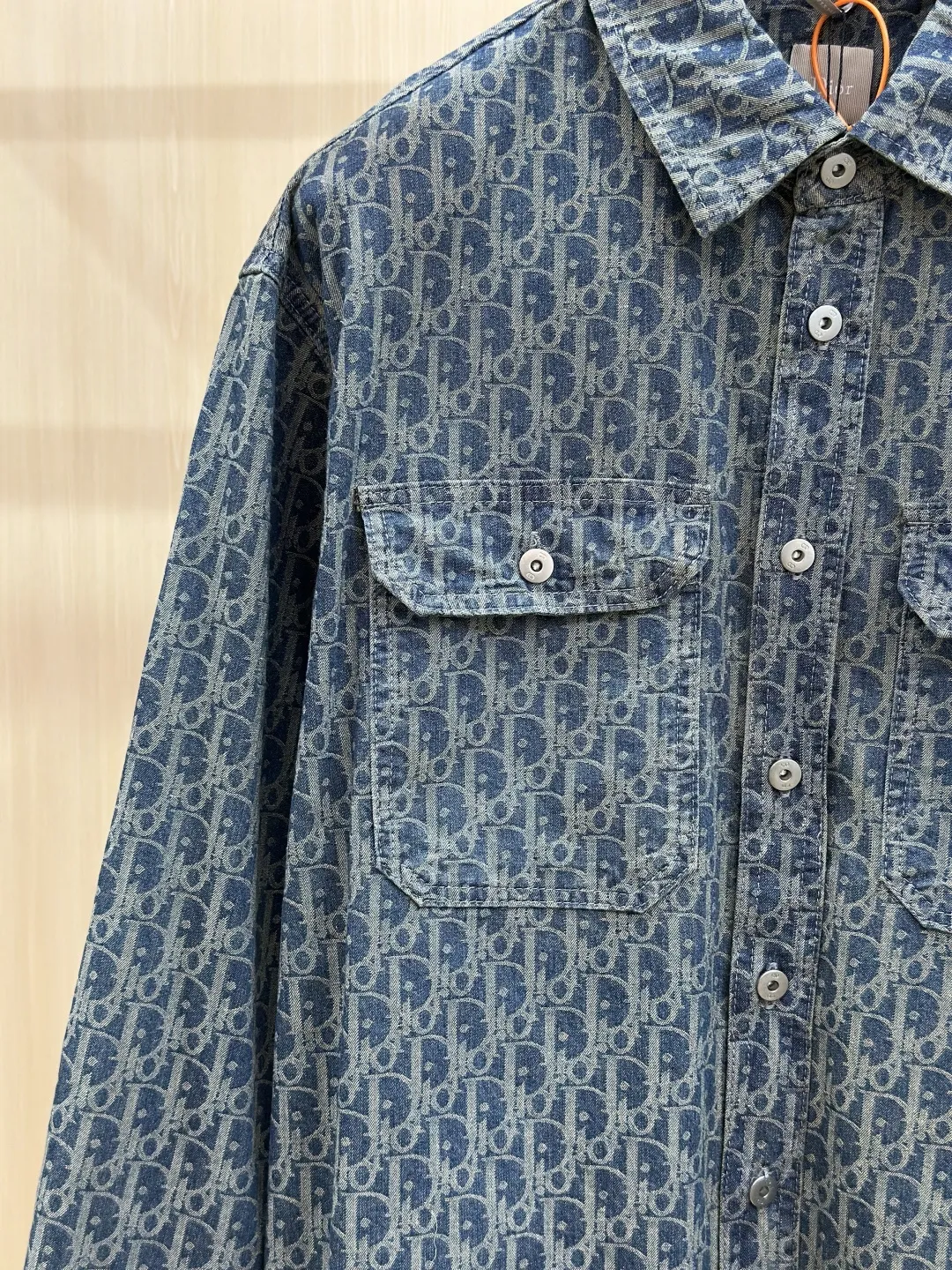 Oblique Monogram Denim Overshirt Jacket D32020442 — view 5