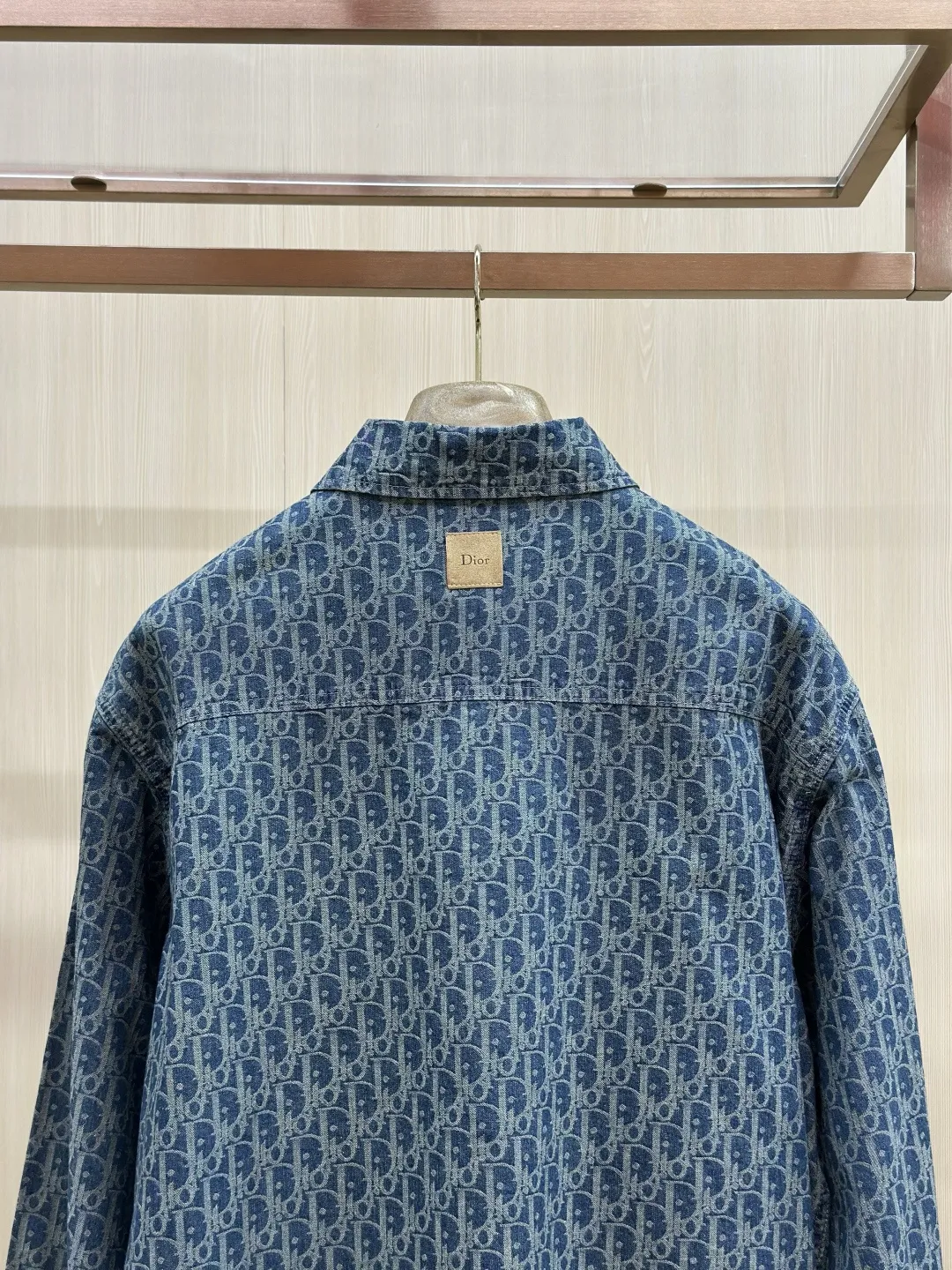 Oblique Monogram Denim Overshirt Jacket D32020442 — view 8