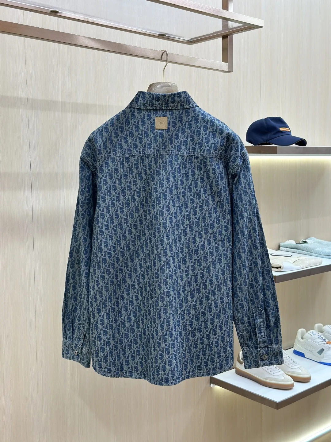 Oblique Monogram Denim Overshirt Jacket D32020442 — view 9