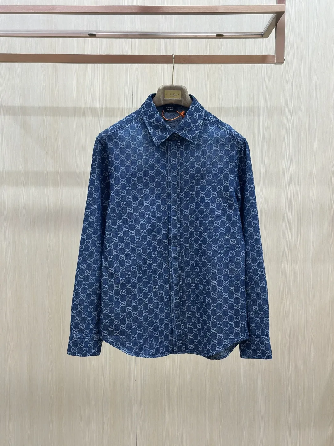 GG Monogram Jacquard Denim Shirt D32020443 — view 3