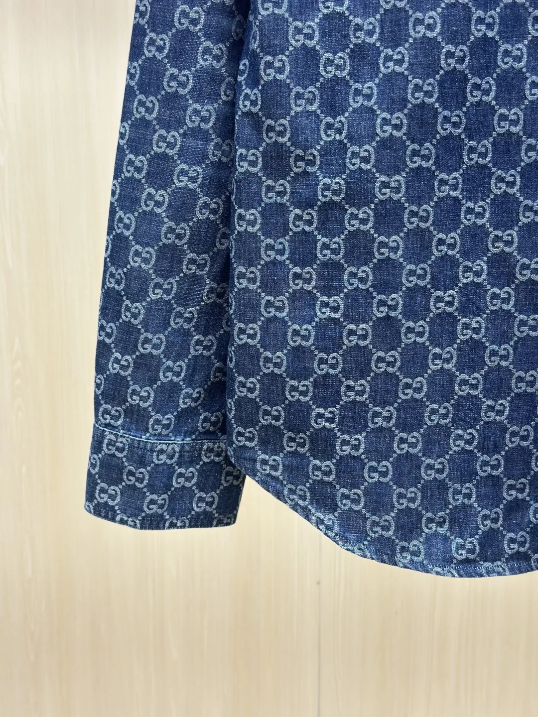 GG Monogram Jacquard Denim Shirt D32020443 — view 8