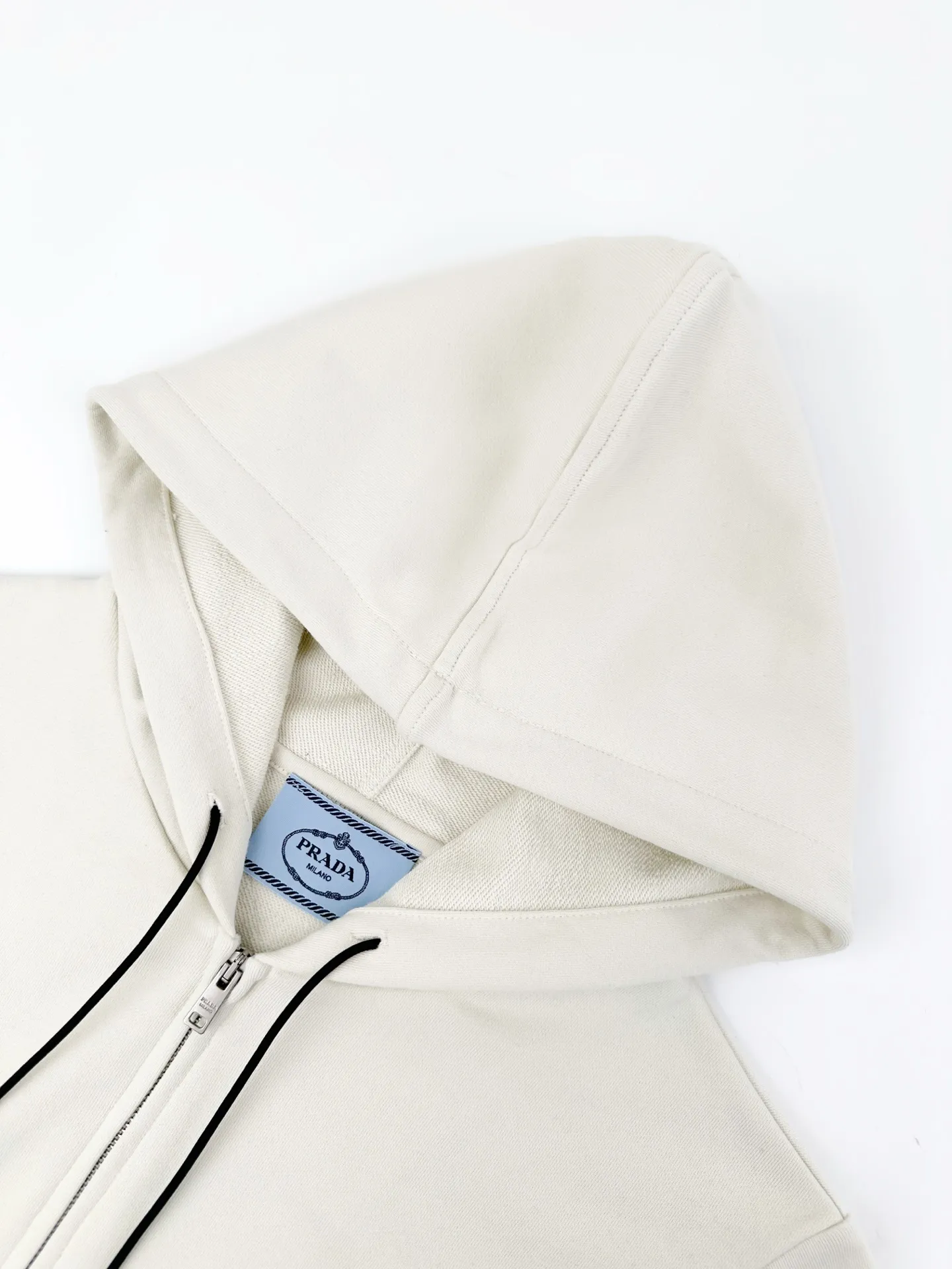 Logo-Print Zip-Up Cotton Hoodie D32020299 — view 3