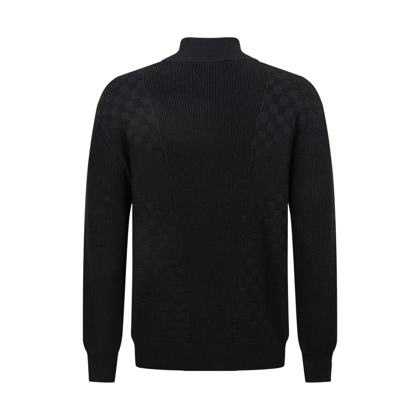 Damier Intarsia Half-Zip Cable-Knit Sweater D32518781 — view 2