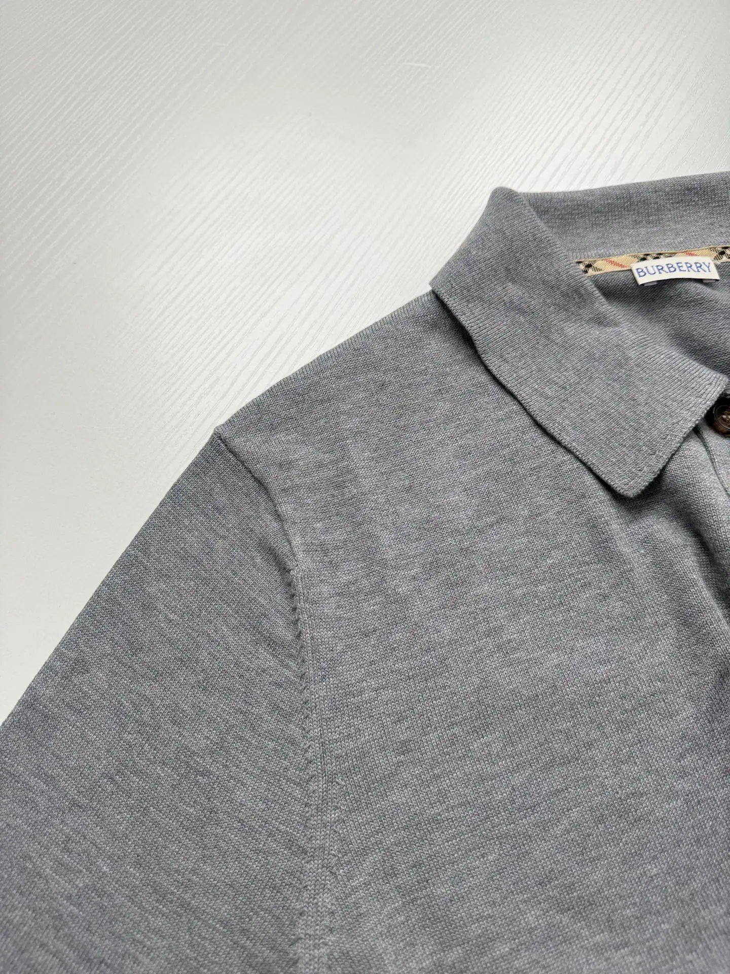 Embroidered Knight Logo Long-Sleeve Polo Shirt D32522005 — view 5