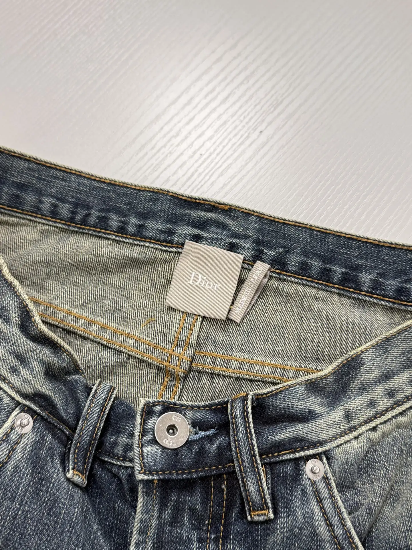 Patchwork Washed Wide-Leg Jeans D32522023 — view 6