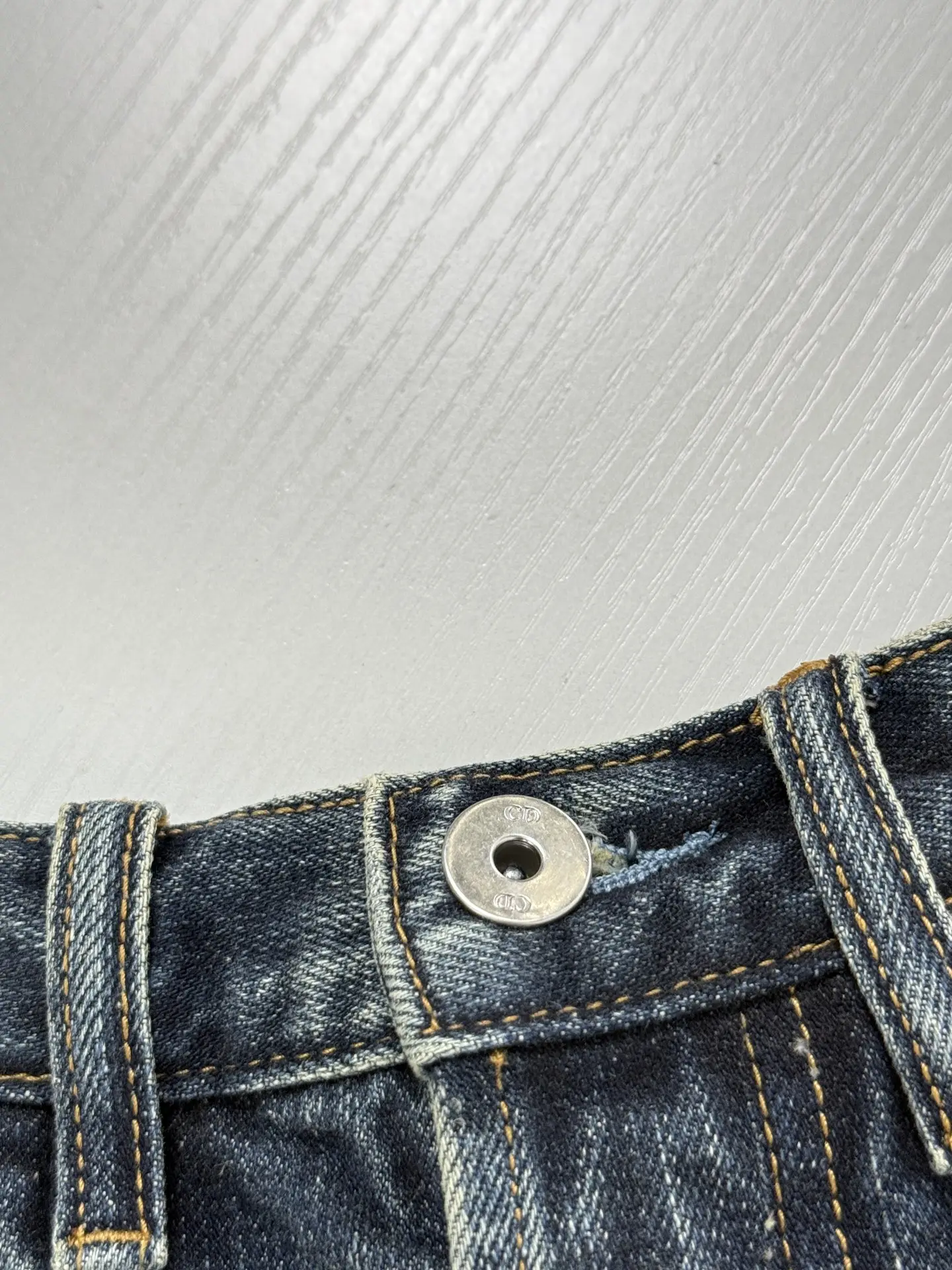 Patchwork Washed Wide-Leg Jeans D32522023 — view 7