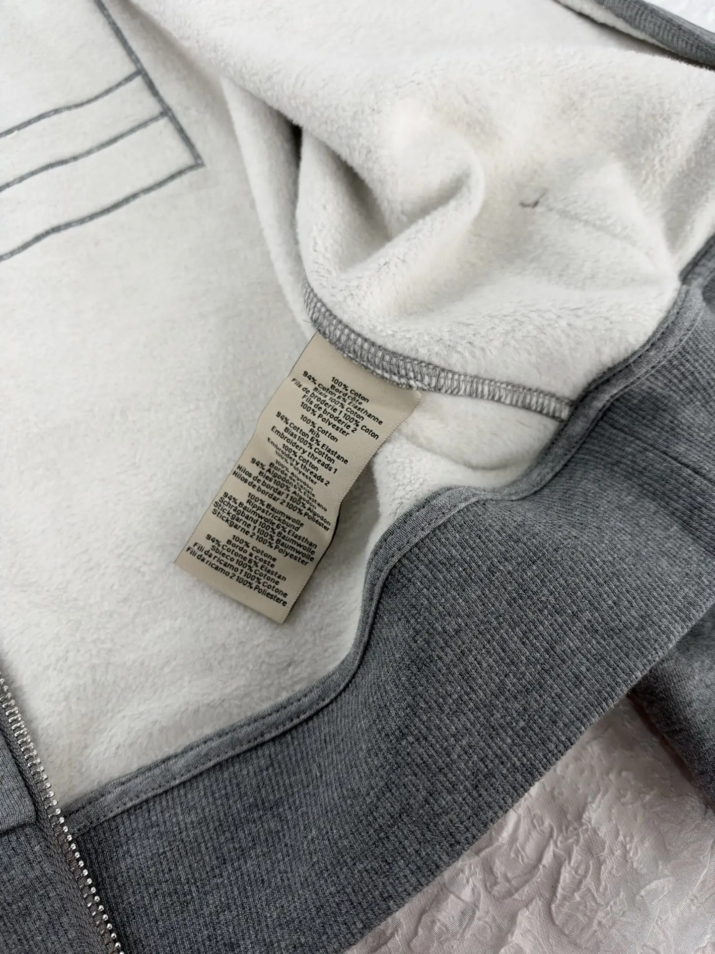 Patchwork Embroidered Zip-Up Hoodie D32520475 — view 10