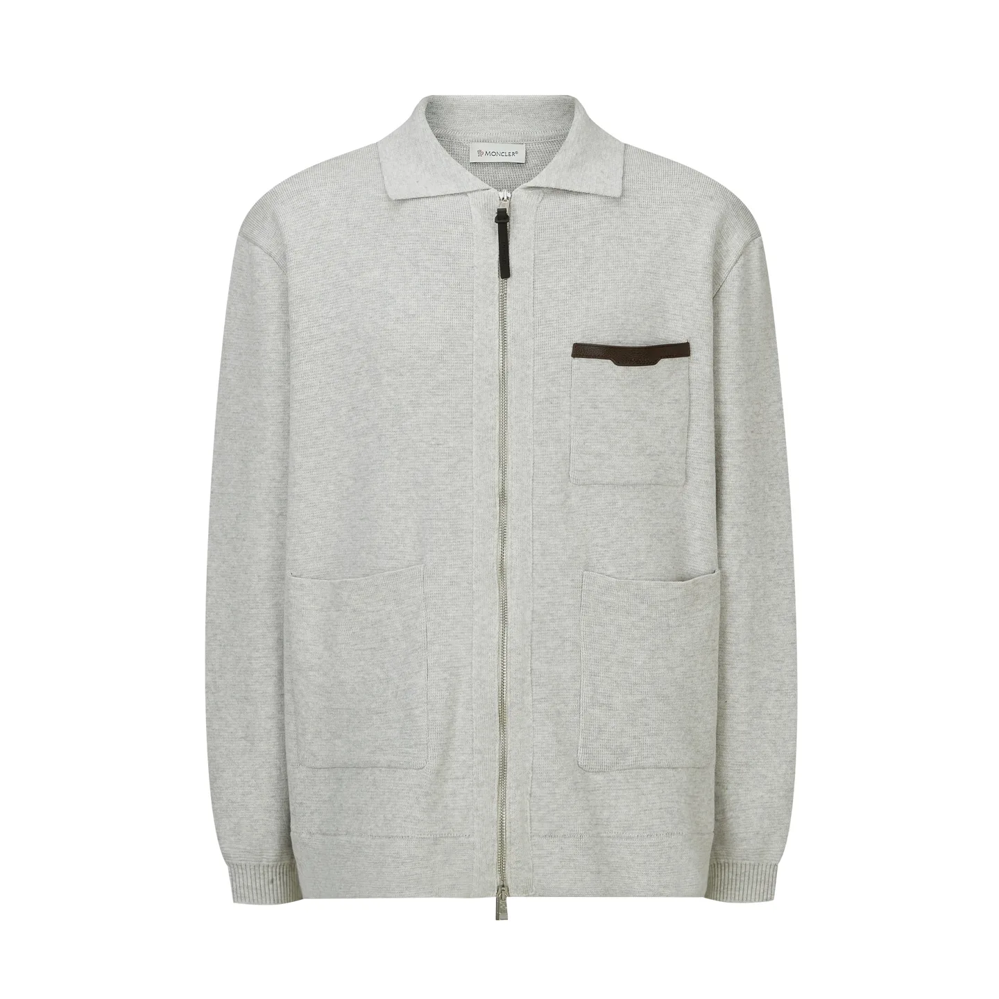 Moncler Zip-Up Wool-Blend Knit Cardigan D32520521