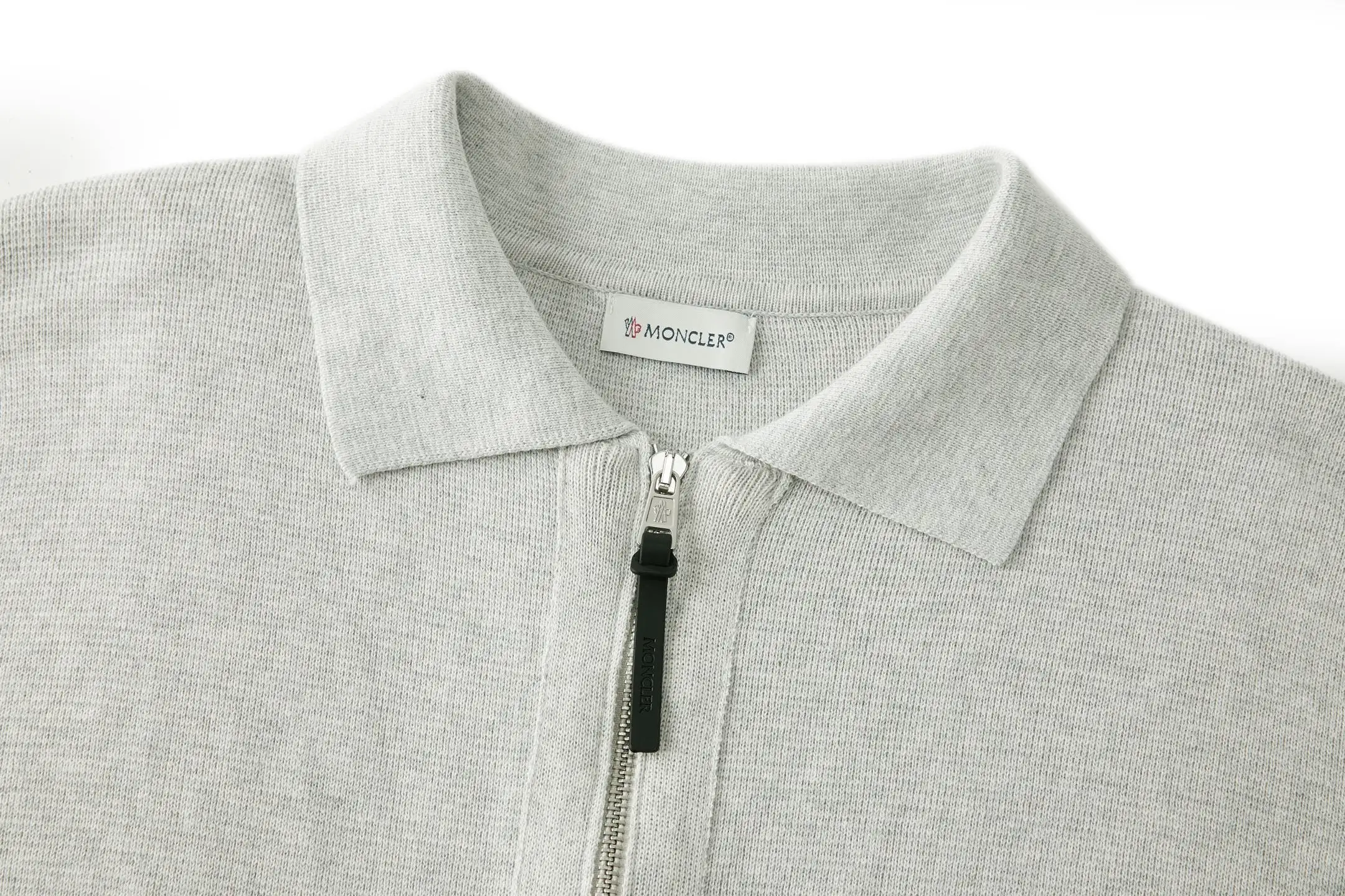 Moncler Zip-Up Wool-Blend Knit Cardigan D32520521 — view 3