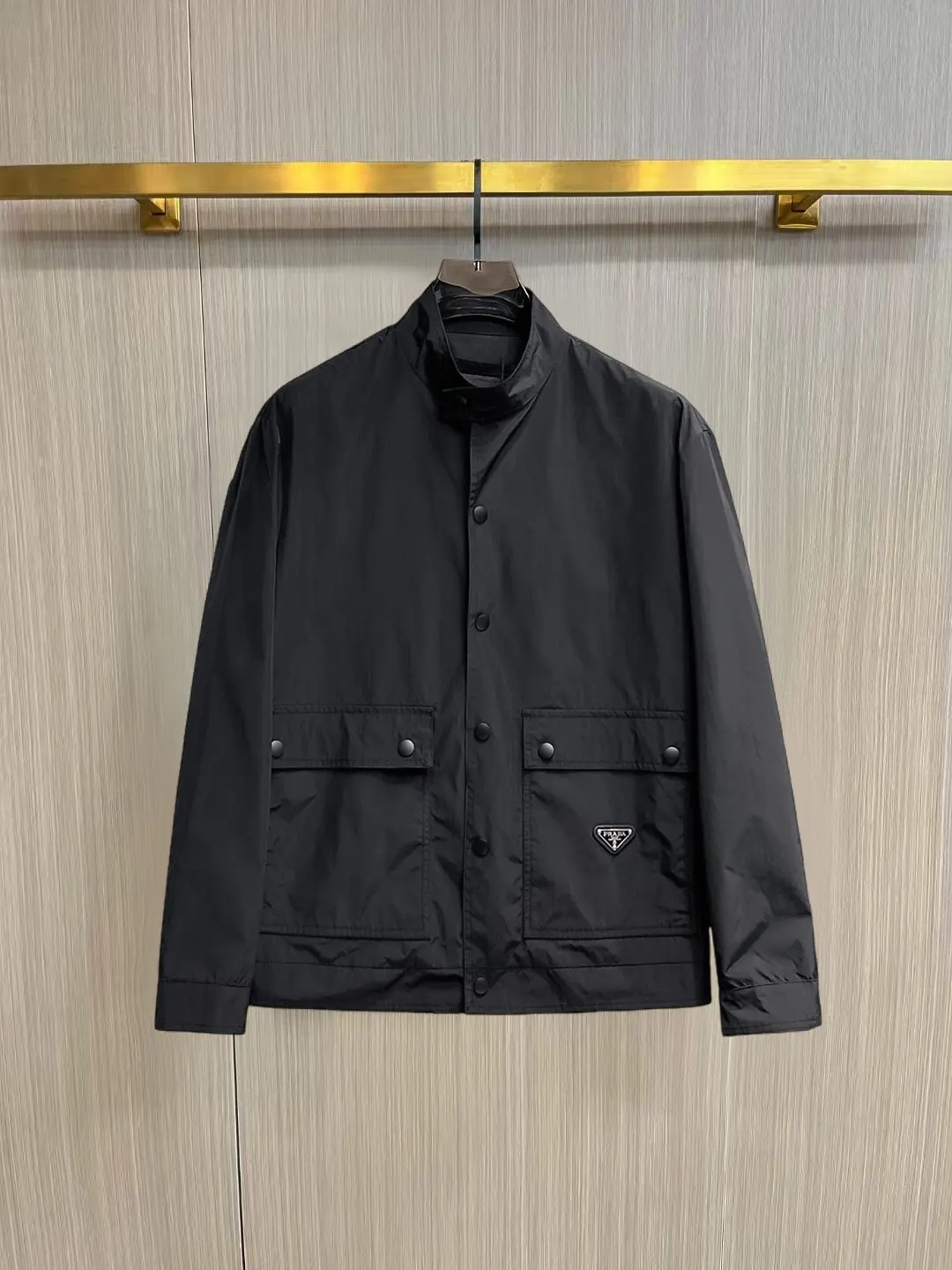 Logo-Appliquéd Shell Field Jacket D33014869