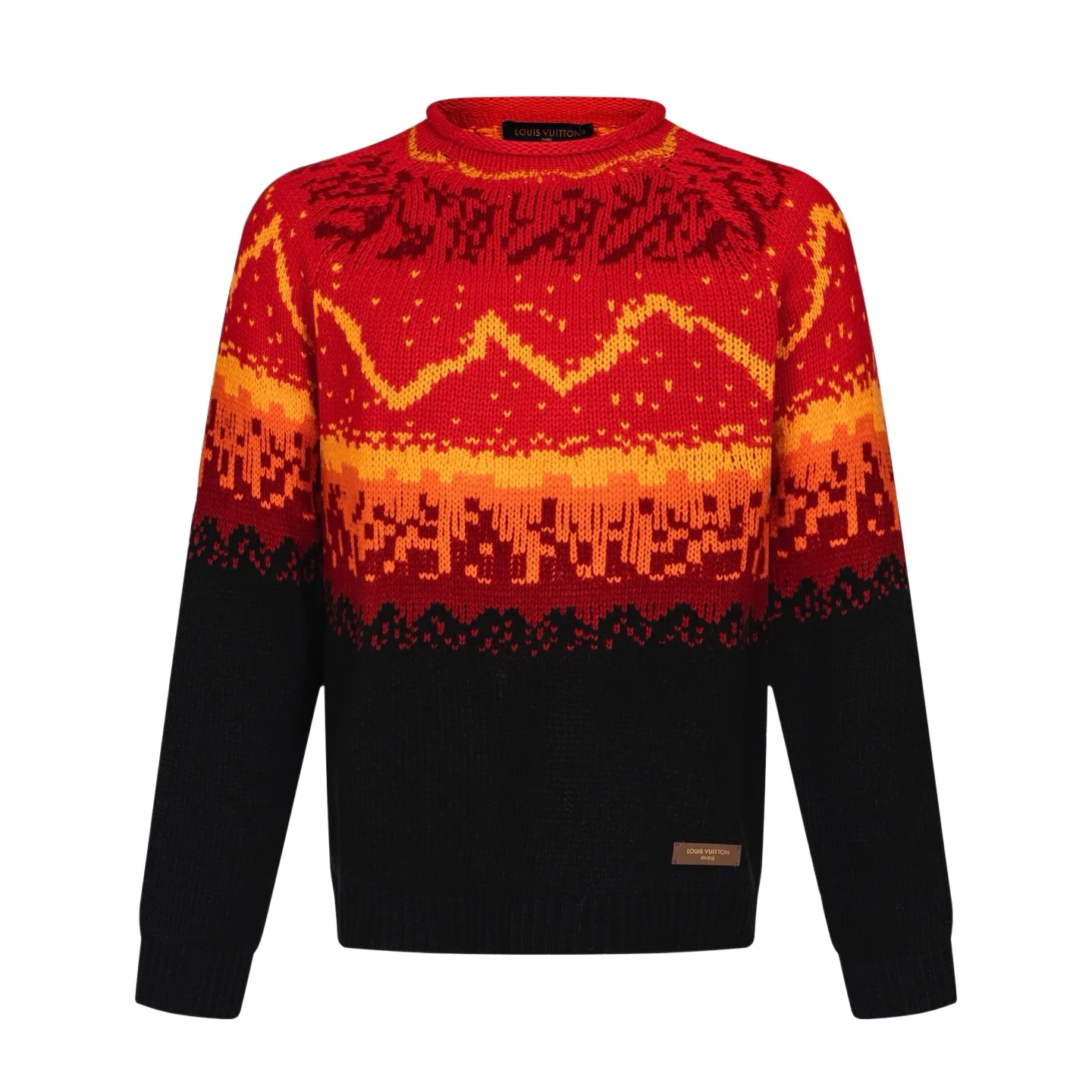 Volcano Fair Isle Gradient Wool Sweater D33022447
