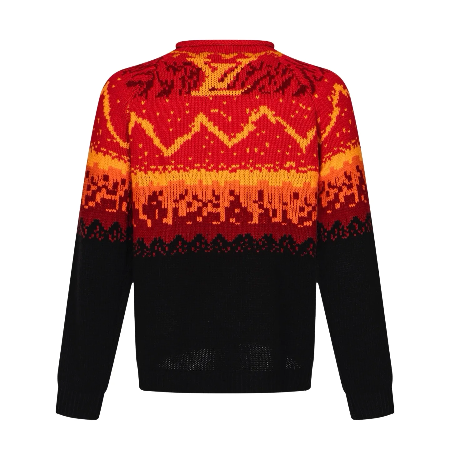 Volcano Fair Isle Gradient Wool Sweater D33022447 — view 2
