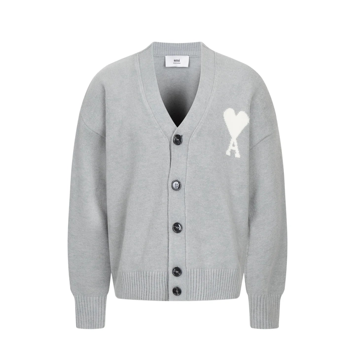 Ami de Coeur V-Neck Alpaca-Blend Cardigan D33022430